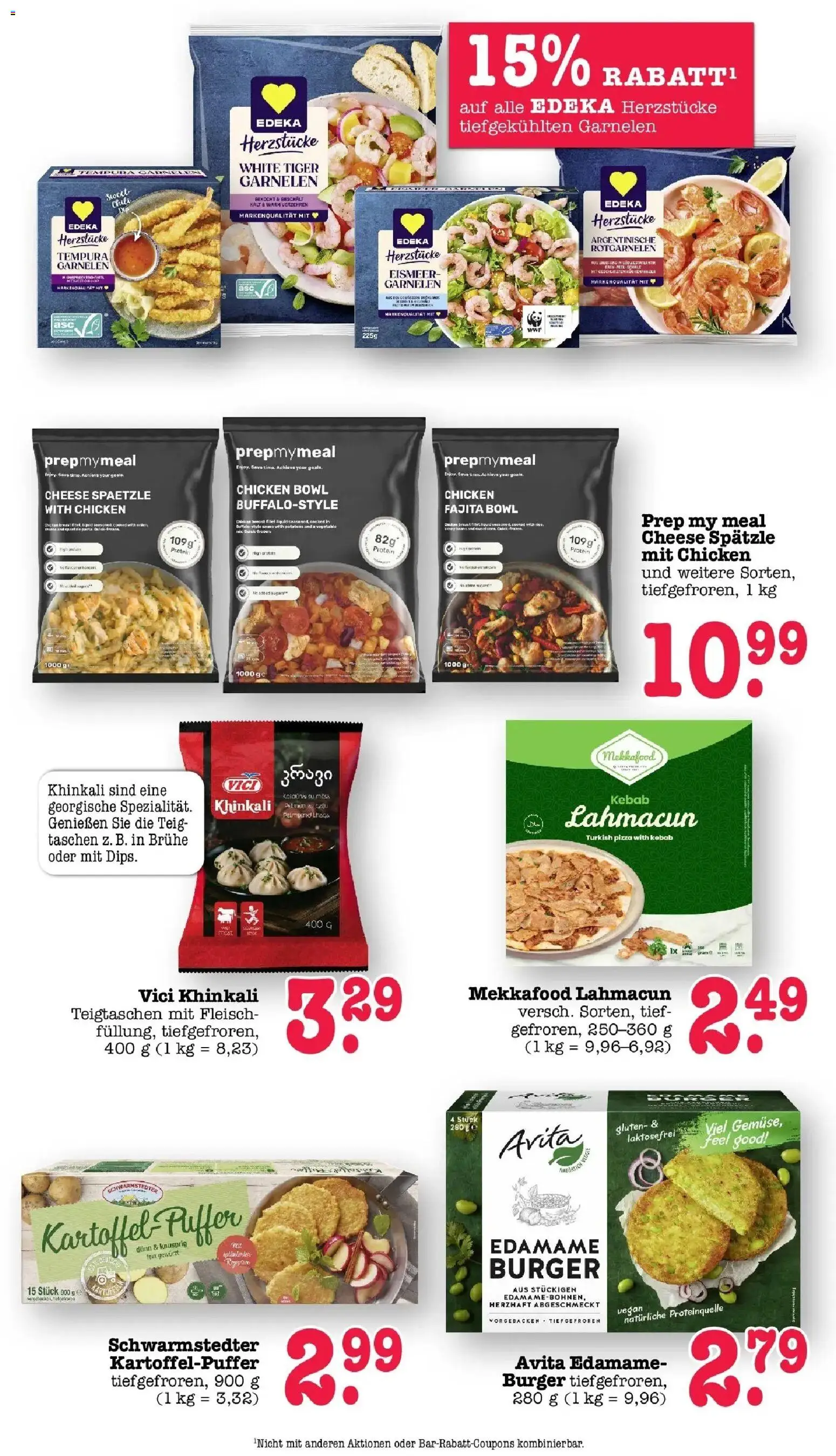 Edeka Prospekt Bühlertal (ab 10.08.2026) » Angebote Online | Seite: 31 | Produkte: Burger, Garnelen, Tiger garnelen, Fleisch