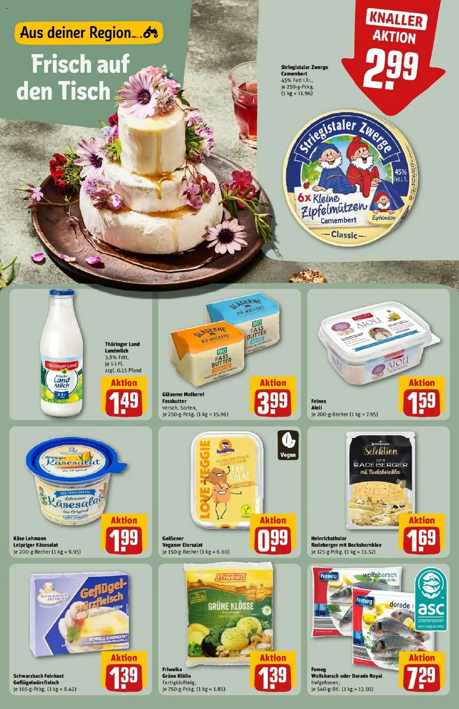REWE Prospekt ab 12.10.2026 zum Blättern » Angebote | Seite: 21 | Produkte: Käse, Camembert, Backofen, Salat