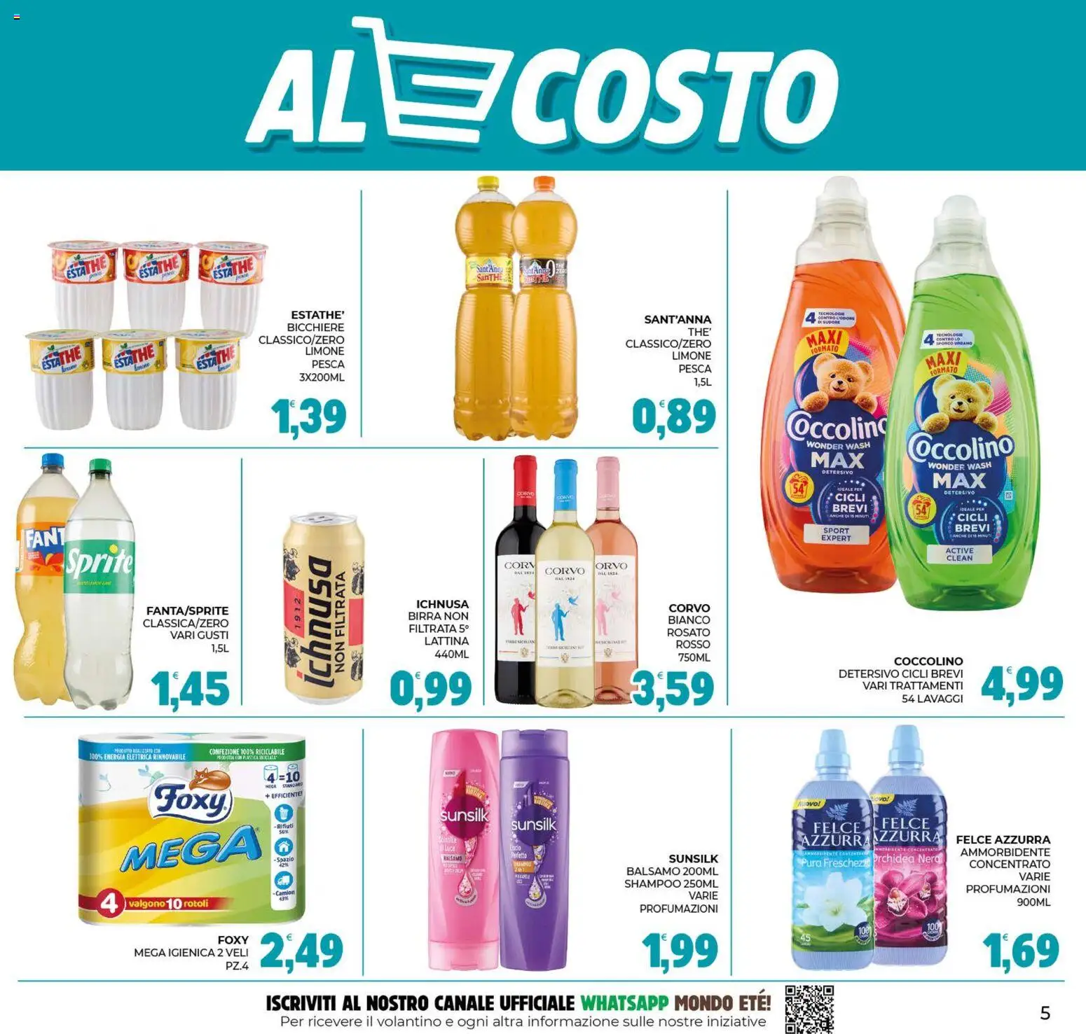 Volantino Eté del 22/09/2026 | Pagina: 5 | Prodotti: Shampoo, Ammorbidente, Limone, Bicchiere
