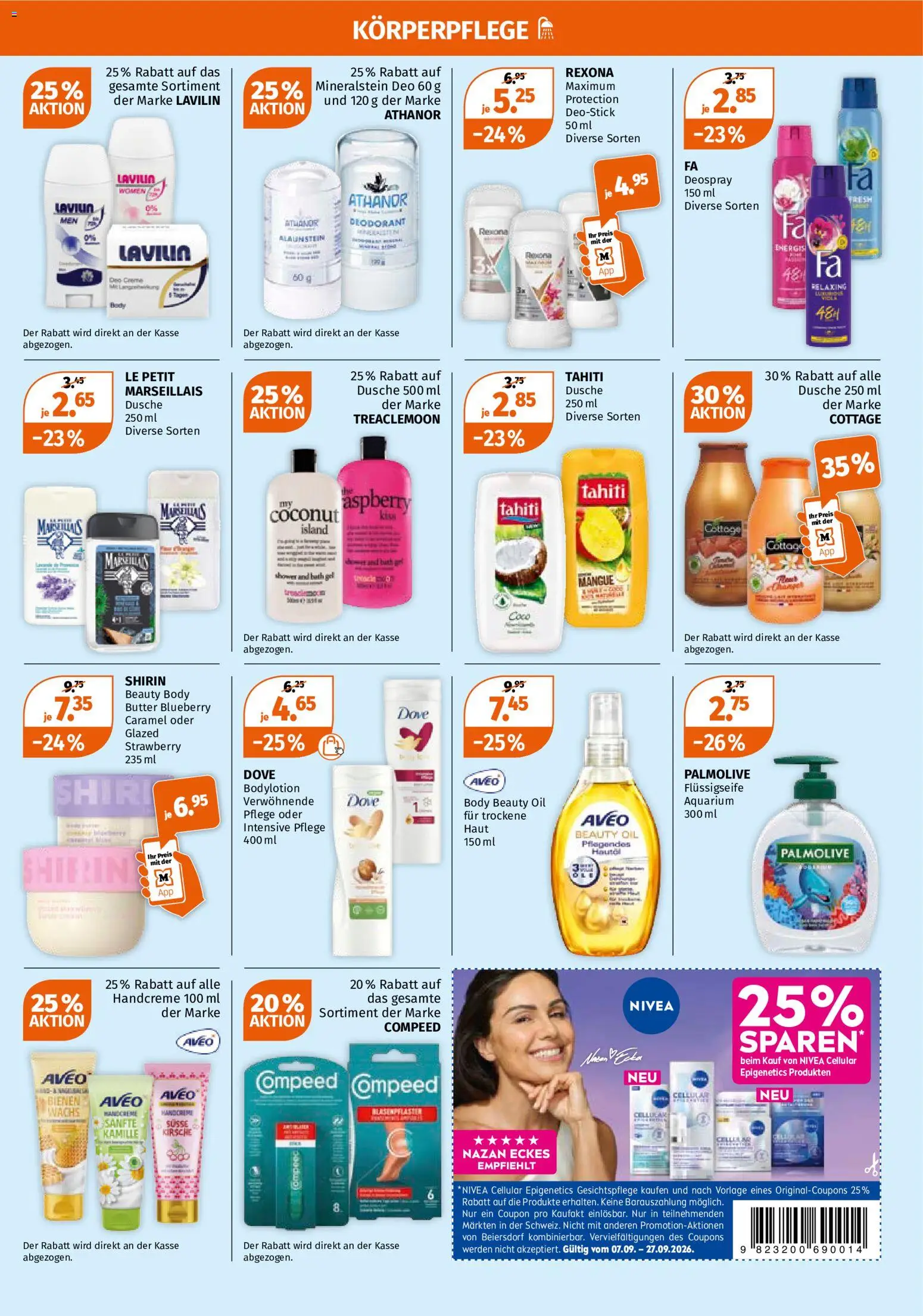 Müller aktionen – gültig ab 03.09.2026 | Seite: 5 | Produkte: Dusche, Deodorant, Butter, Deospray