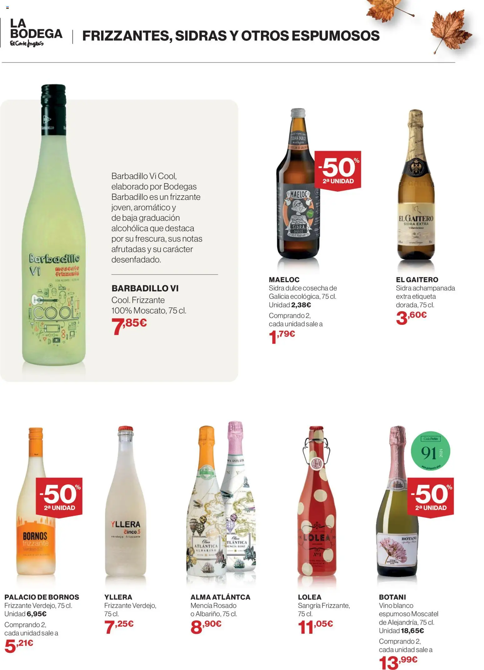 Hipercor - Bodega octubre 26 │ válido desde el 01/10/2026 | Página: 24 | Productos: Dulce, Vino, Sidra, Vino blanco