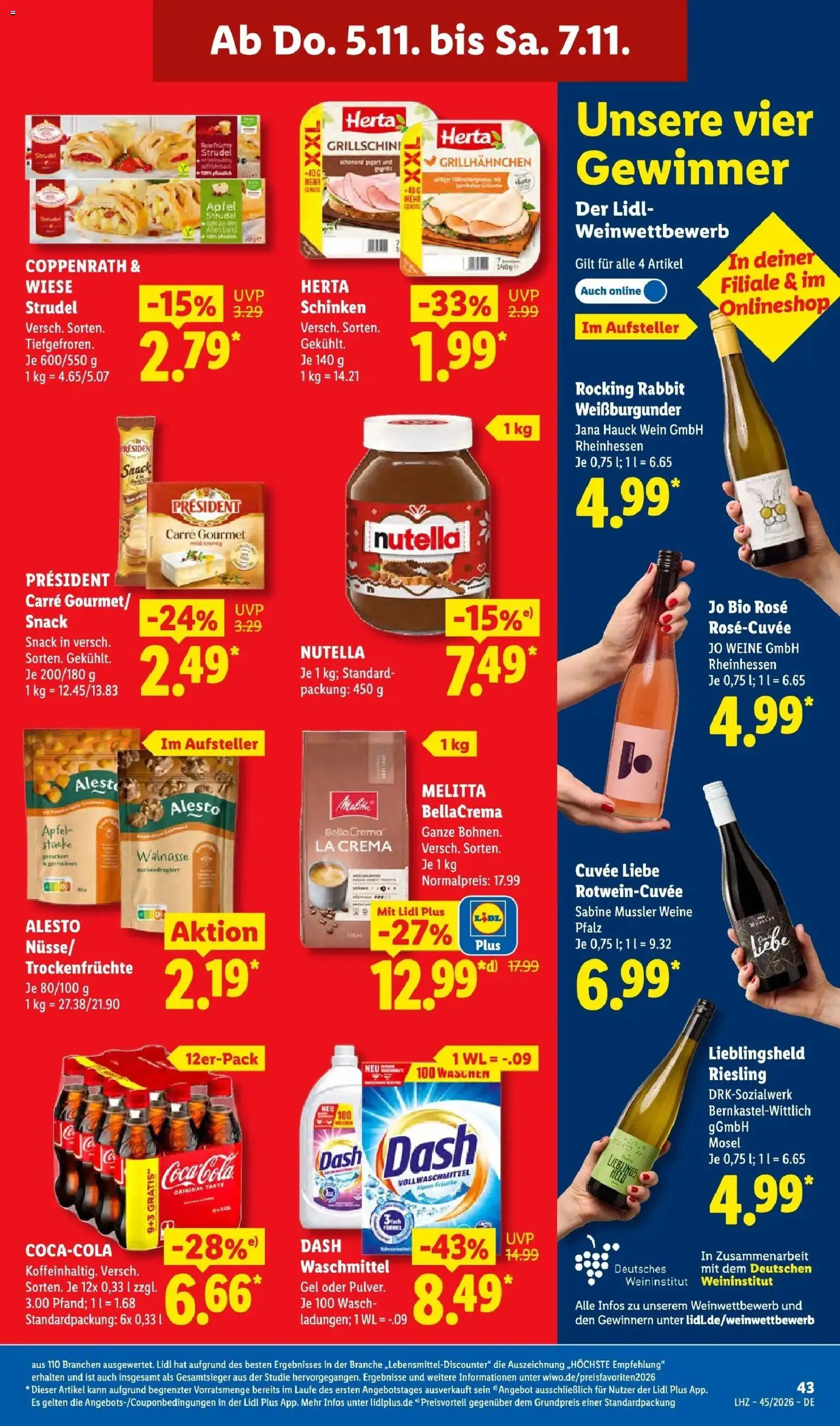 Lidl Prospekt Einbeck – gültig ab 02.11.2026 | Seite: 63 | Produkte: Melitta, Trockenfrüchte, Schinken, Wein