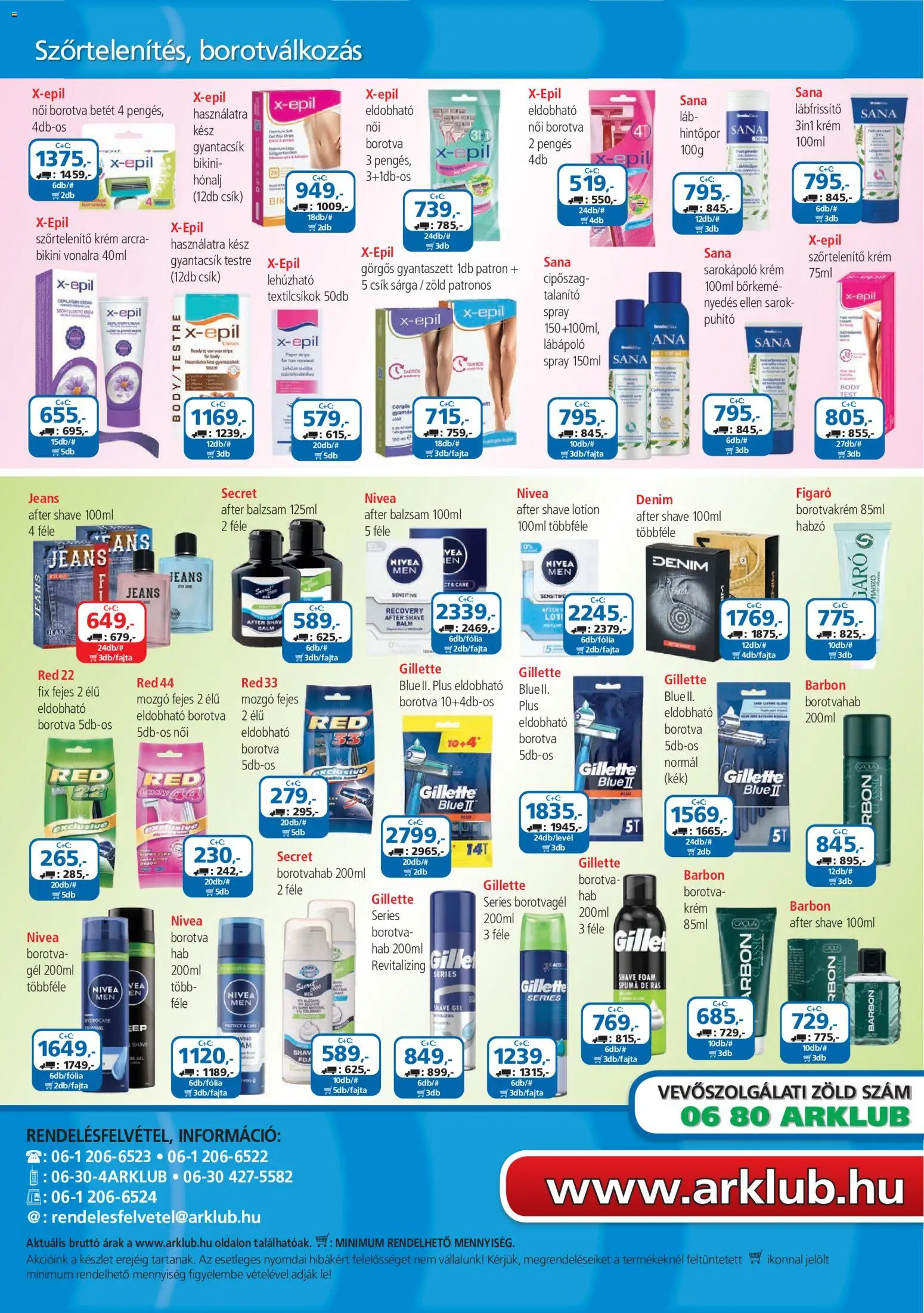 ÁRKLUB akciós ujság - amely érvényes a következő dátumtól: 2026.09.01. | Oldal: 32 | Termékek: Bikini, Lé, Nivea, Női borotva