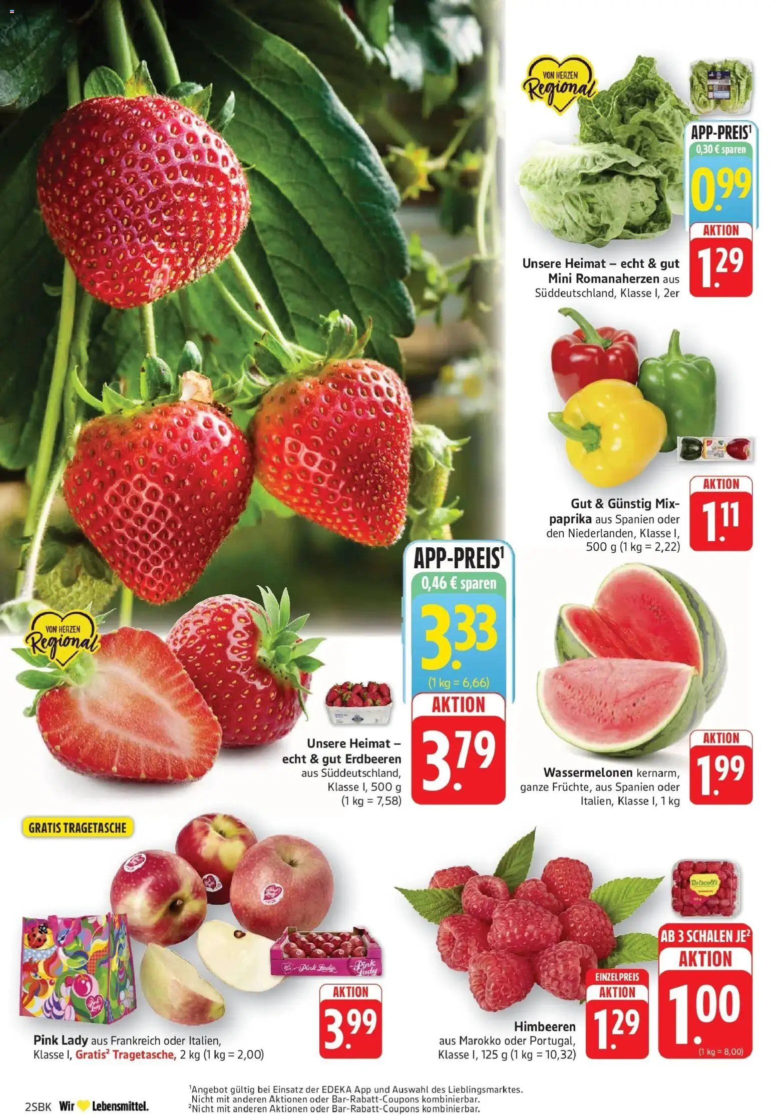 Edeka prospekt Pirmasens	 – gültig ab 04.05.2026 | Seite: 4 | Produkte: Himbeeren, Apple, Paprika, Erdbeeren