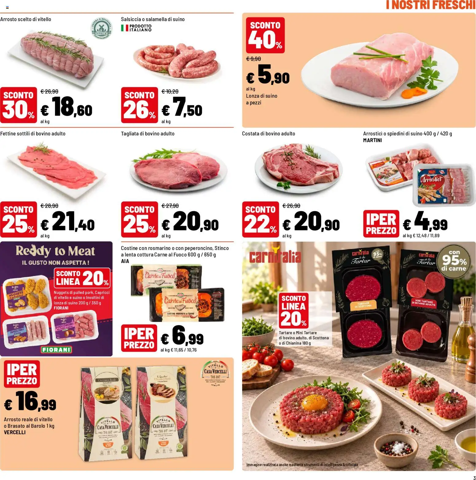 Volantino Iper del 12/10/2026 | Pagina: 3 | Prodotti: Bovino, Rosmarino, Martini, Carne