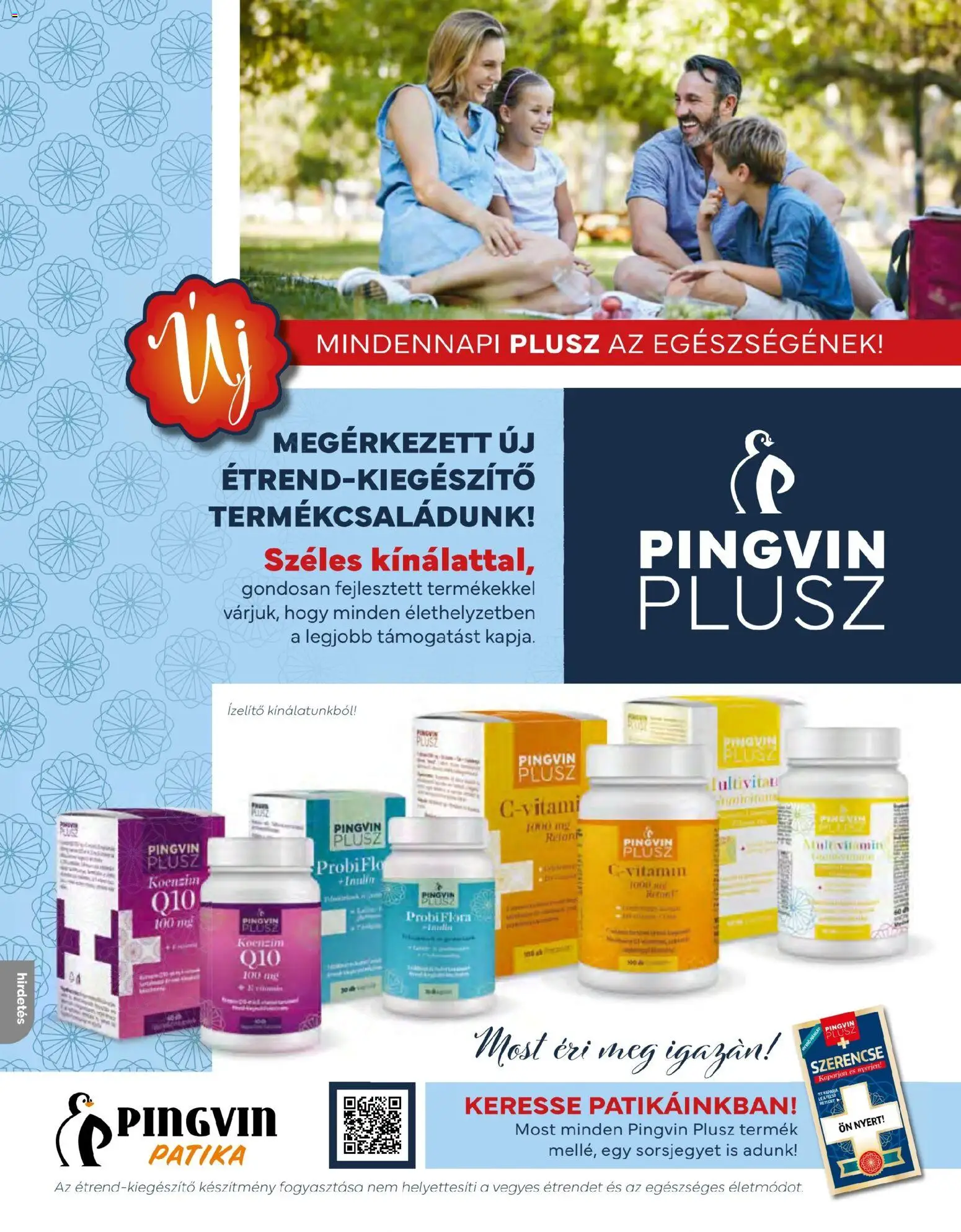 Pingvin Patika akciós ujság - amely érvényes a következő dátumtól: 2026.08.01. | Oldal: 32 | Termékek: Multivitamin