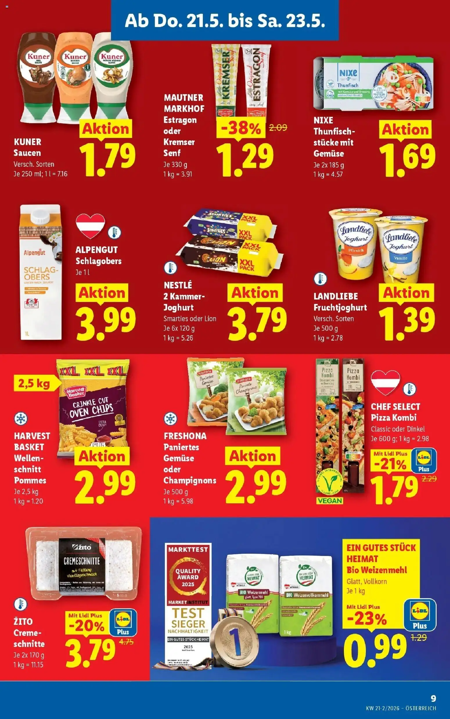 Lidl Flugblatt - Fohnsdorf, Neunkirchen, Graz gültig ab 21.05.2026 | Seite: 11 | Produkte: Chips, Creme, Joghurt, Pizza