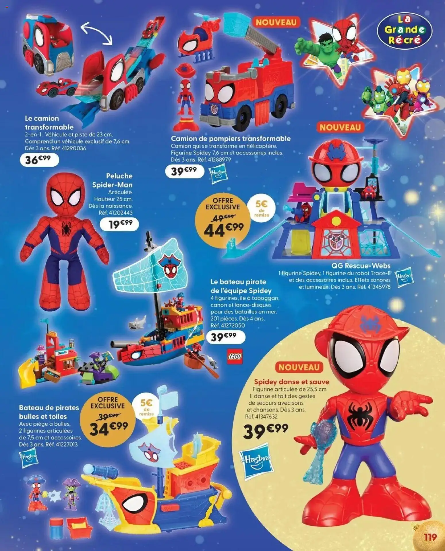La Grande Récré - LE NOËL DE TOUTES LES PASSIONS à partir du 14/10/2026 - promo en ligne | Page: 119 | Produits: Bateau pirate, Peluche, Robot, Figurines
