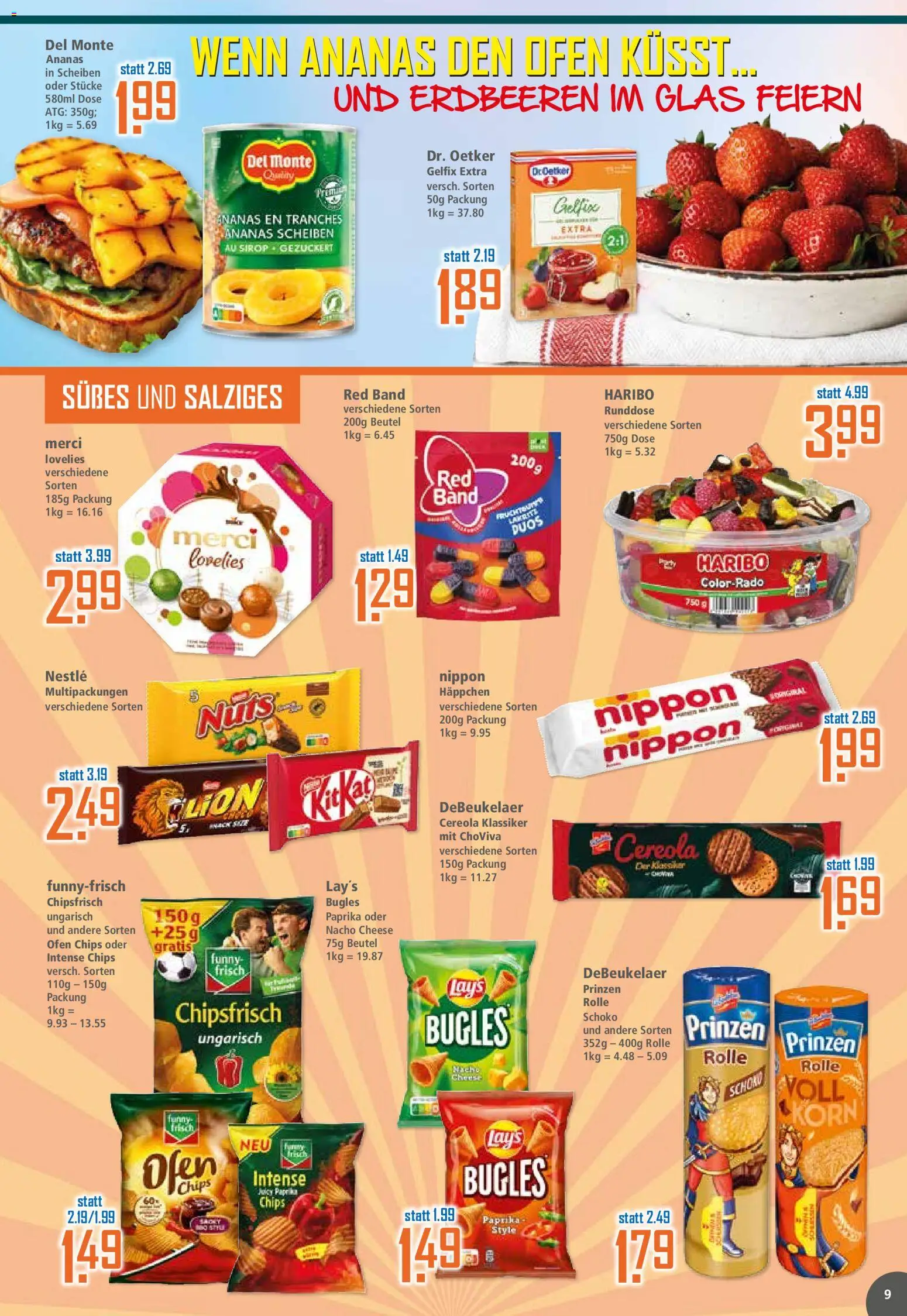 Klaas & Kock Prospekt – gültig ab 01.06.2026 | Seite: 9 | Produkte: Ofen, Haribo, Funny frisch, Erdbeeren