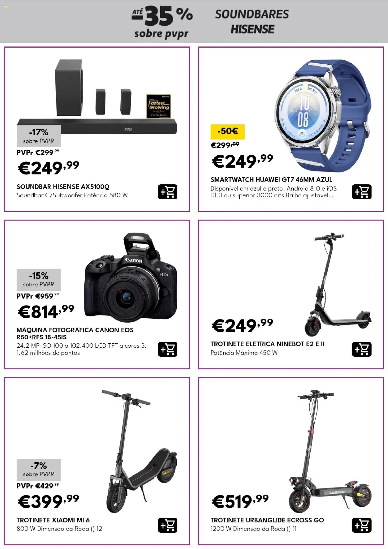 Radio Popular Pagar sem juros │ válido de 17/09/2026 | Página: 10 | Produtos: Trotinete elétrica, Smartwatch, Máquina fotográfica, Soundbar