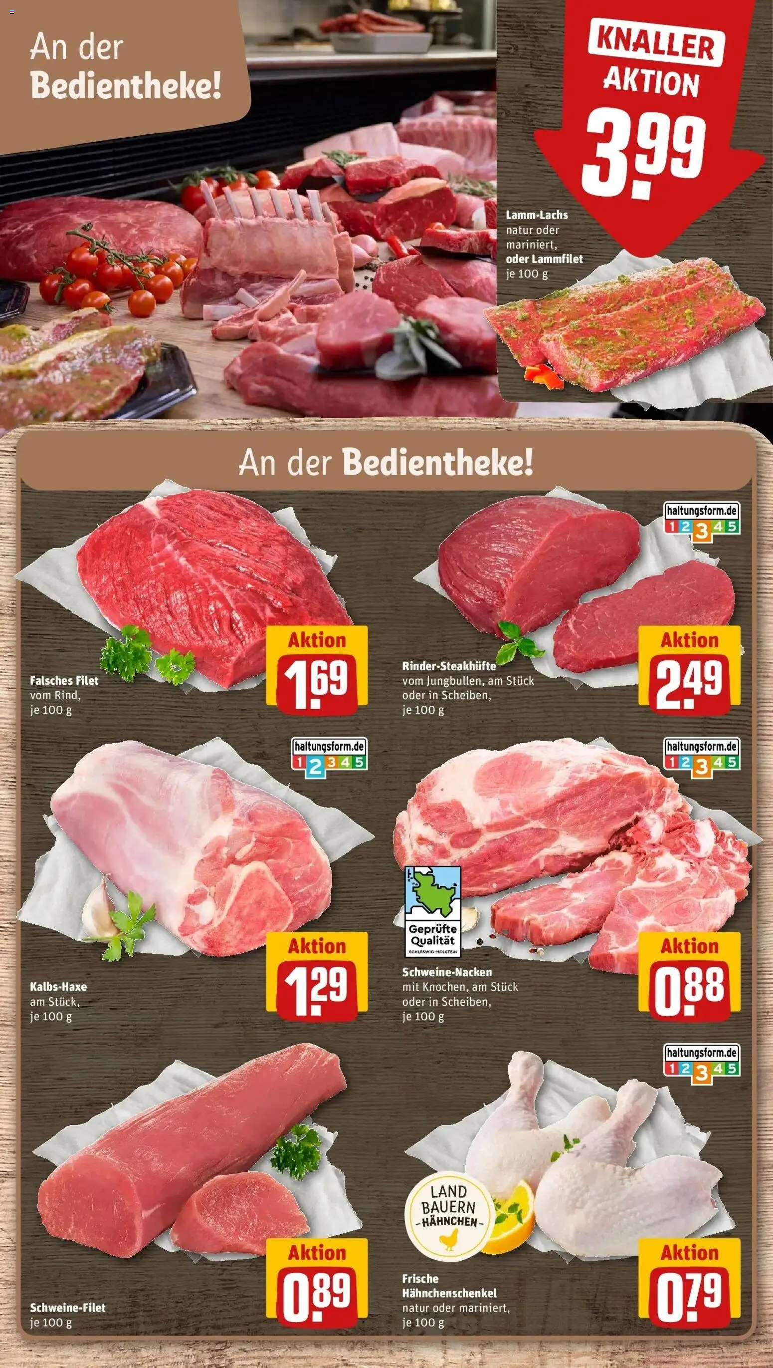 REWE Prospekt ab 14.09.2026 zum Blättern » Angebote | Seite: 6 | Produkte: Hahnchen, Hahnchenschenkel, Schweinenacken, Schweinefilet