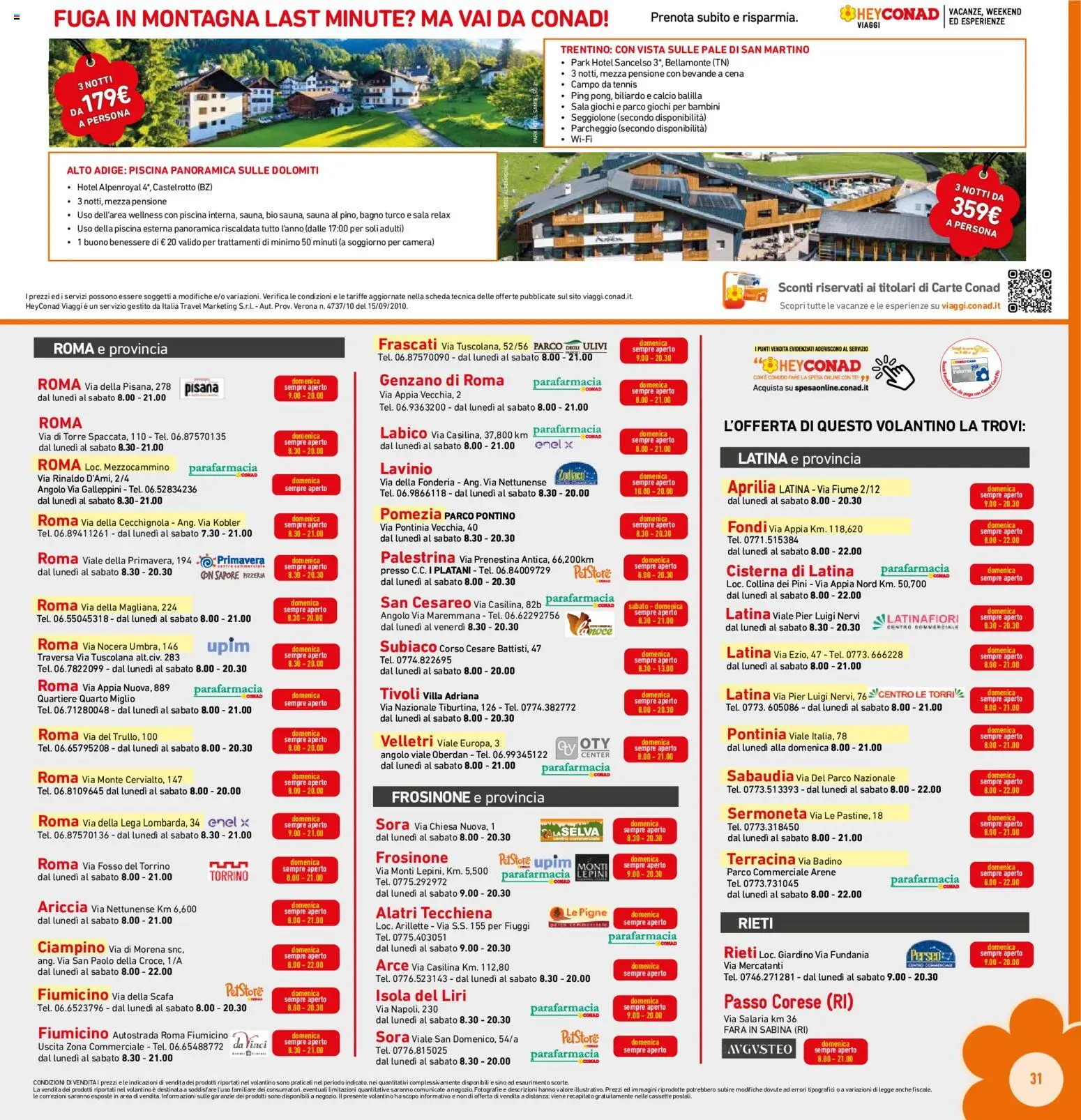 Volantino Conad del 12/08/2026 | Pagina: 31 | Prodotti: Tè, Bevande, Piscina, Bagno