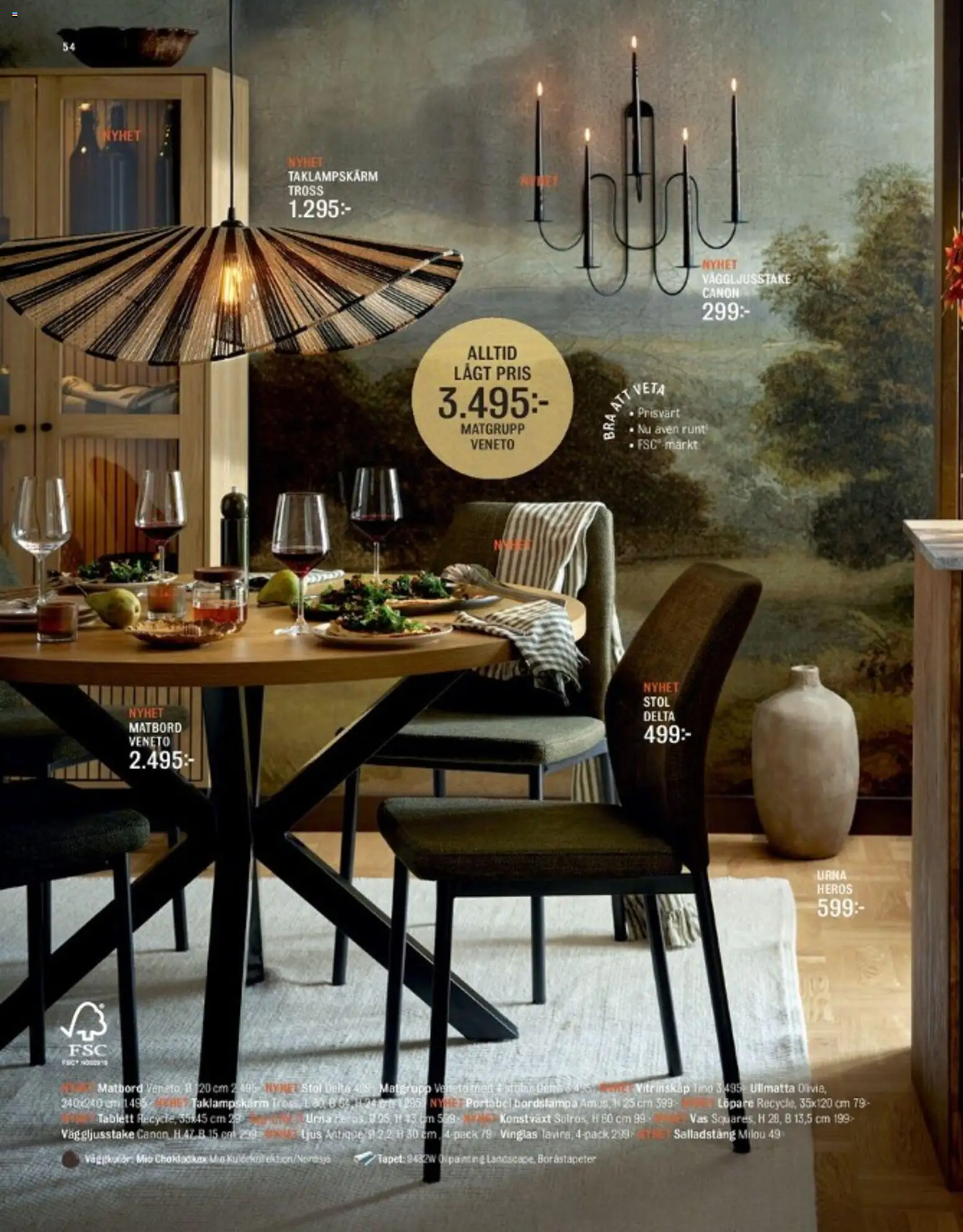 Mio reklamblad aktuell från 13/08/2026 | Sida: 54 | Produkter: Konstväxt, Stol, Choklad, Ljus