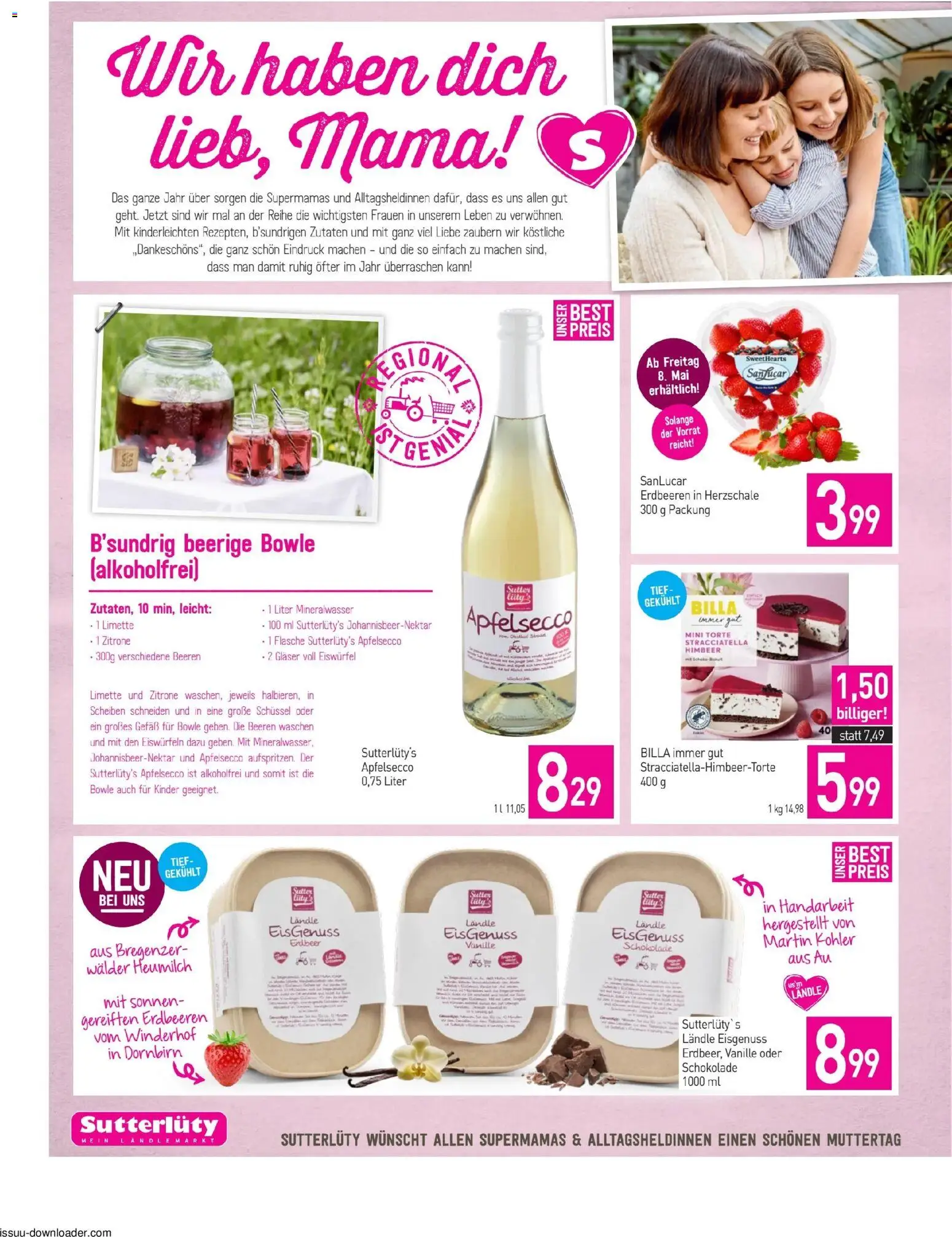 Sutterlüty Flugblatt gültig ab 07.05.2026 | Seite: 2 | Produkte: Erdbeeren, Zitrone, Limette, Schokolade