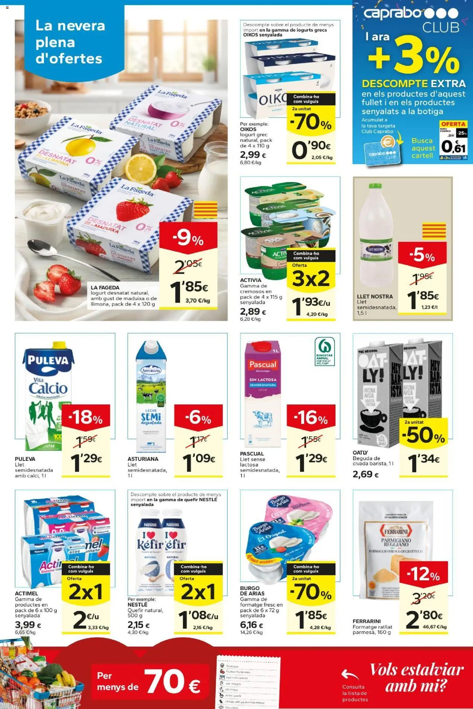 Caprabo folleto │ válido desde el 01/10/2026 | Página: 11 | Productos: Leche, Café, Nevera