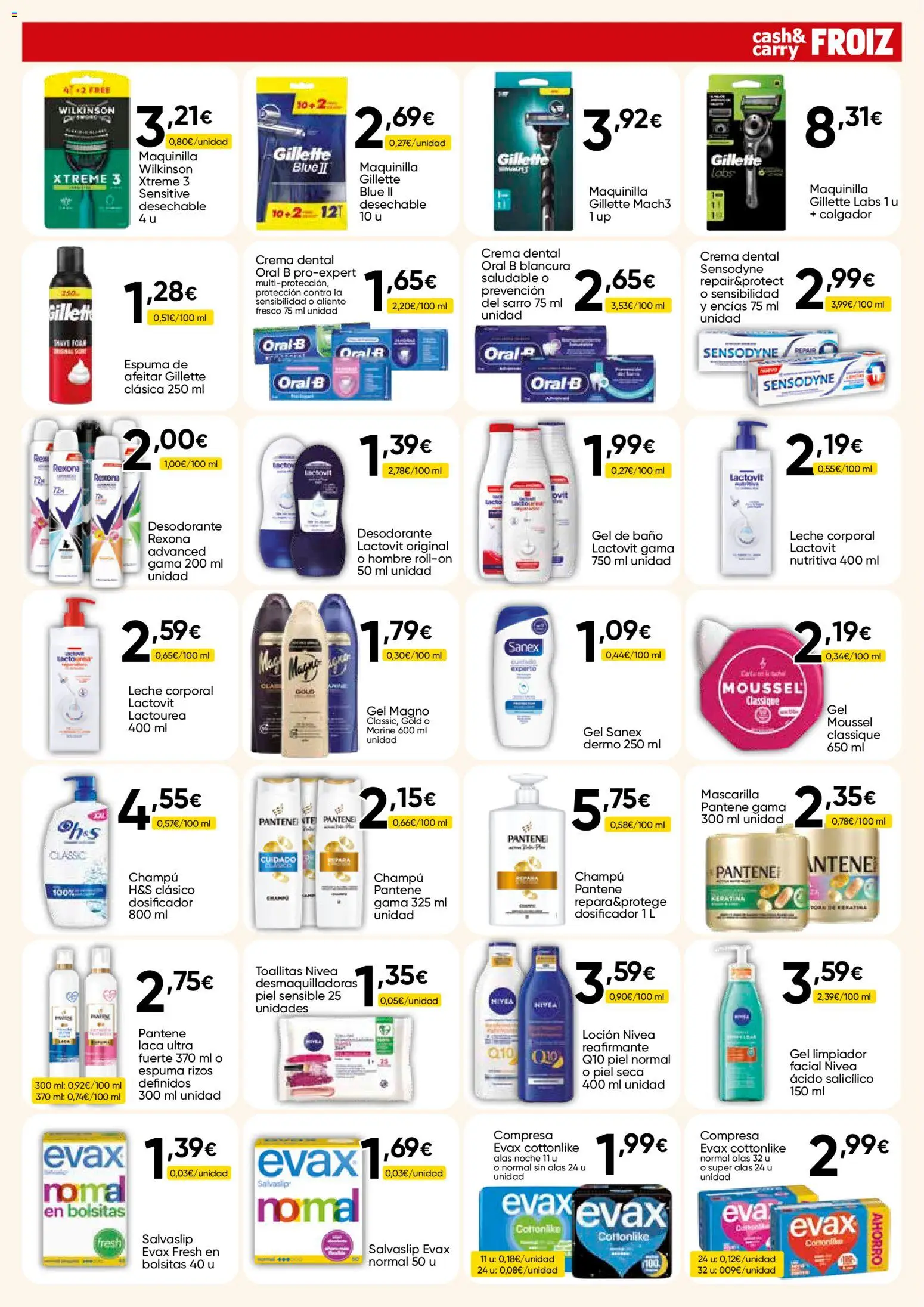 Froiz - Folleto Cash │ válido desde el 03.06.2026 | Página: 15 | Productos: Champú, Leche corporal, Desodorante, Gel de baño