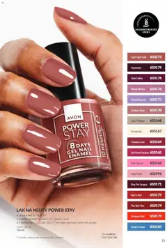 Náhled letáku Avon Katalog 10/2026 od 01.10.2026 | Strana: 55 | Produkty: Sangria, Nehty, Lak na nehty