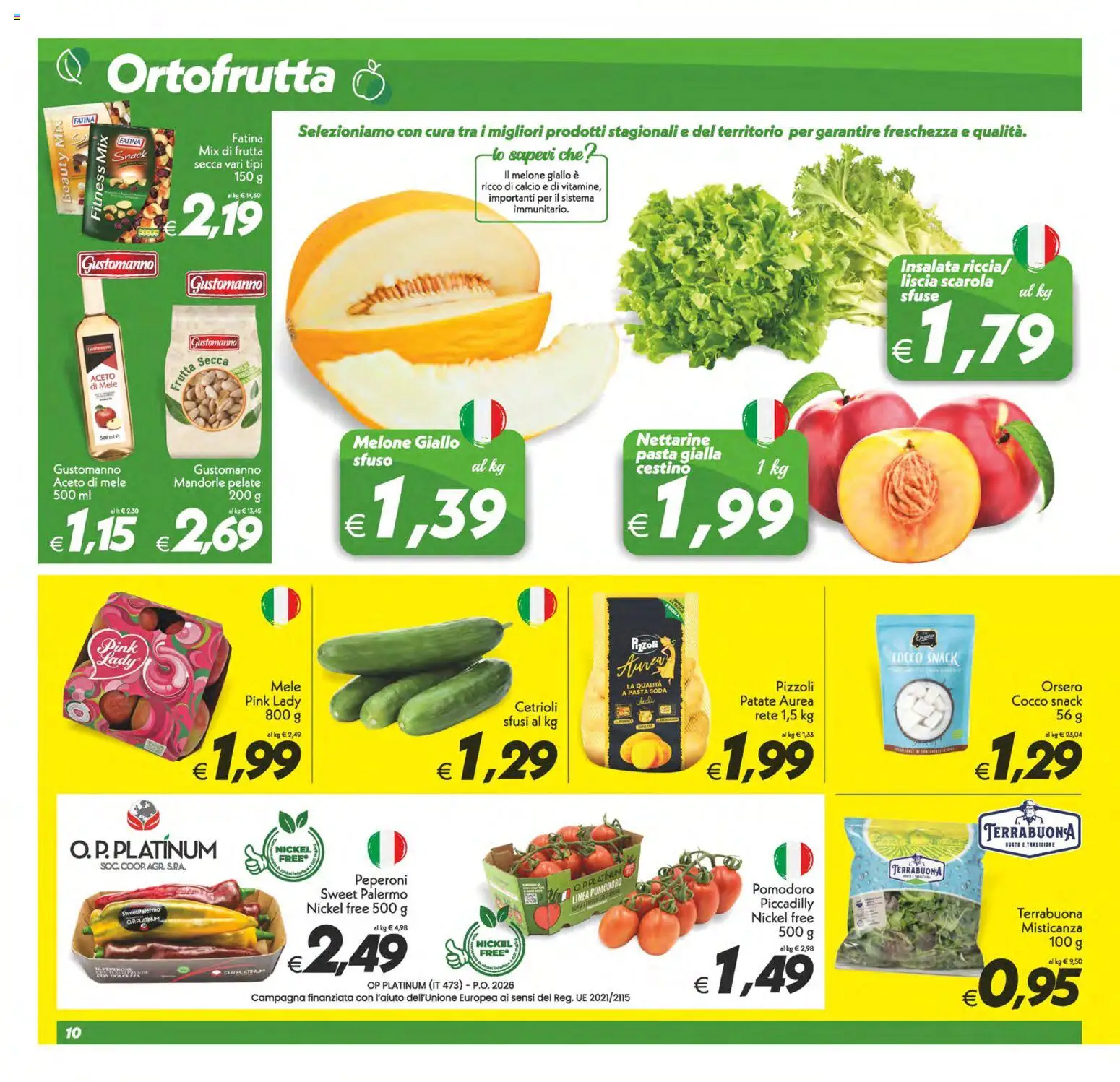 Volantino SuperConveniente del 19/06/2026 | Pagina: 10 | Prodotti: Mele, Aceto di mele, Insalata, Cocco