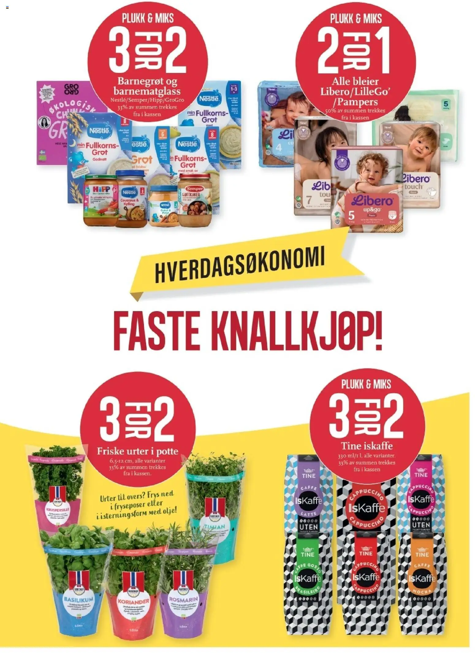 {H1} | Side: 7 | Produkter: Urter, Koriander, Iskaffe, Dishwasher powder