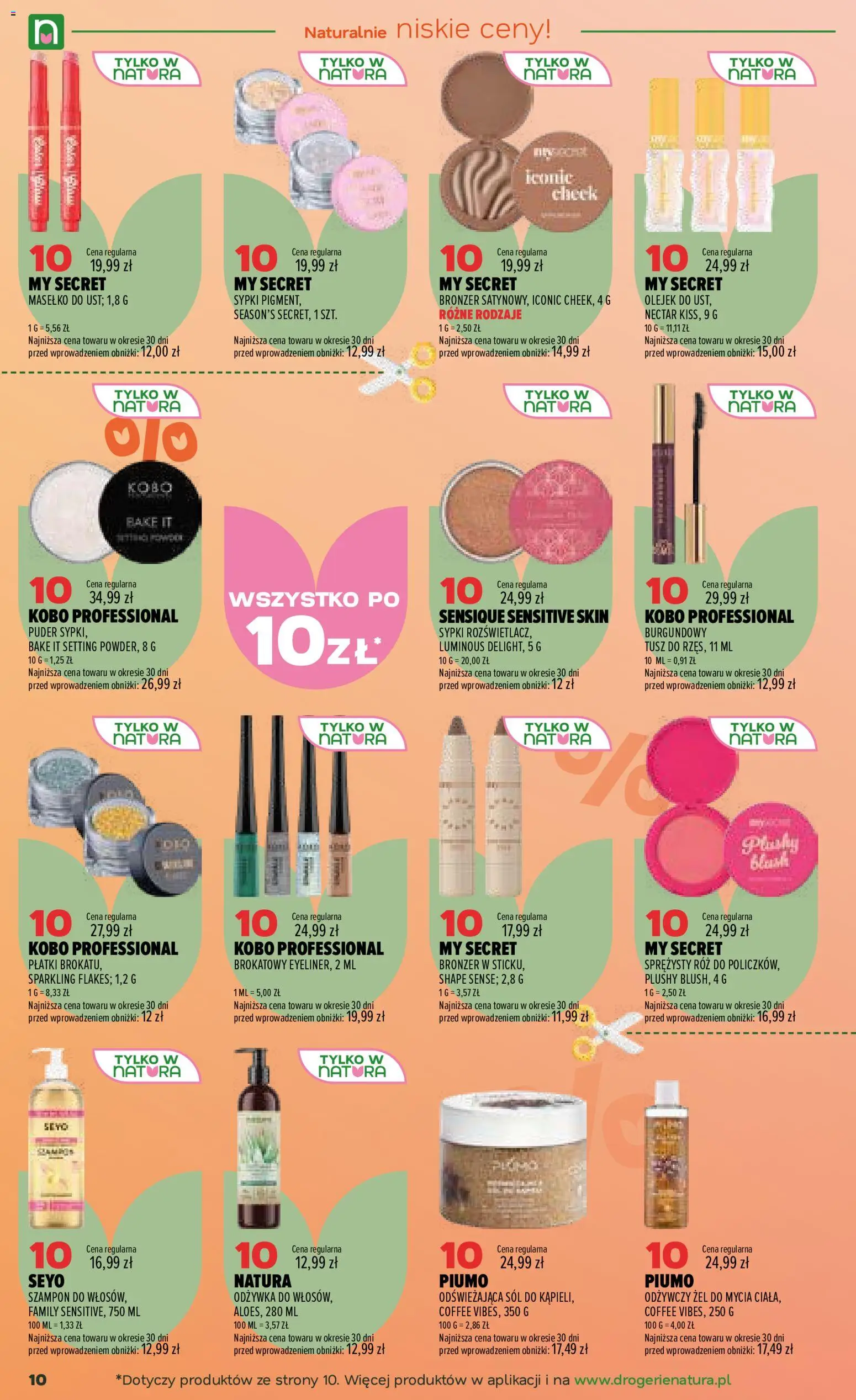 Drogerie Natura gazetka od 07.07.2026 | Strona: 10 | Produkty: Bronzer, Róż, Odżywka, Płatki
