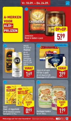 Aldi folder week 38 - Voorbeeld van een folder van Aldi, geldig van 14-09-2026 | Pagina: 45 | Producten: Martini, Bier, Oven, Fruit