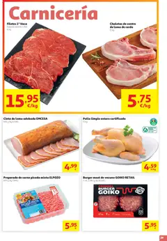Vista previa Alcampo - HG Nacional válido desde el 13/08/2026 | Página: 29 | Productos: Carne picada, Carne picada mixta, Lomo de cerdo, Pollo