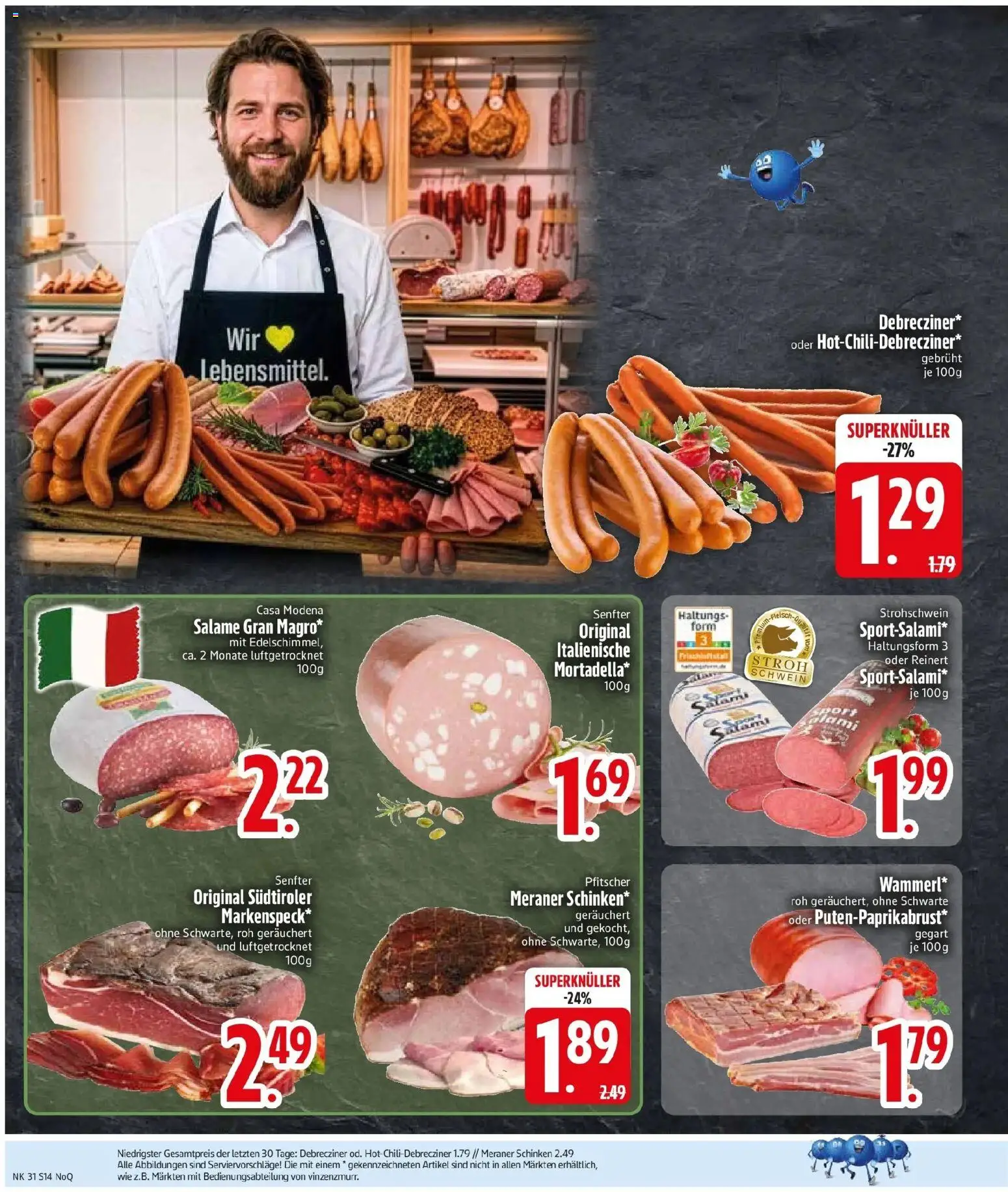 Edeka prospekt Rötz – gültig ab 27.07.2026 | Seite: 16 | Produkte: Schinken