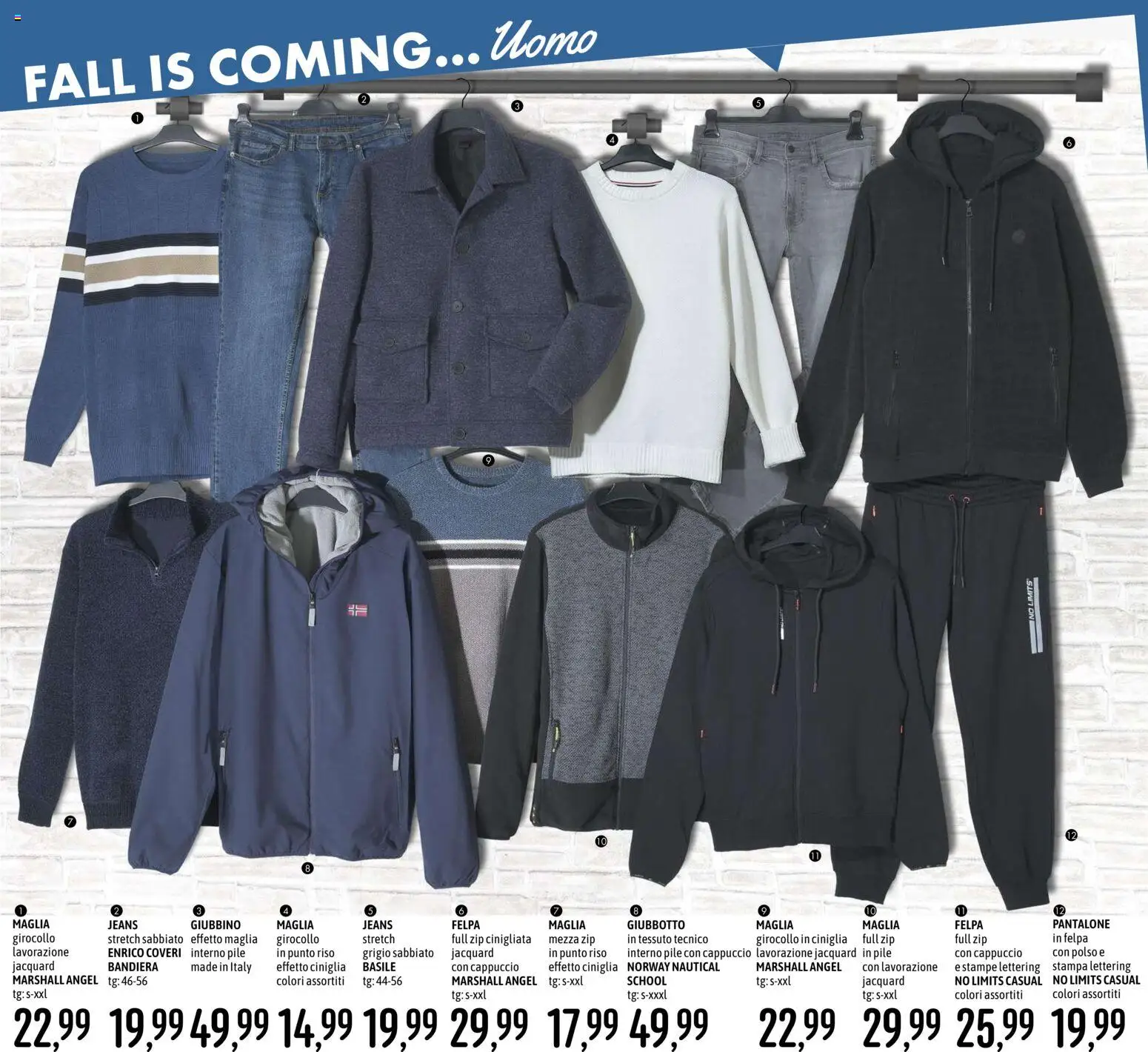 Volantino Emisfero del 24/09/2026 | Pagina: 23 | Prodotti: Pile, Jeans, Cappuccio, Stampa