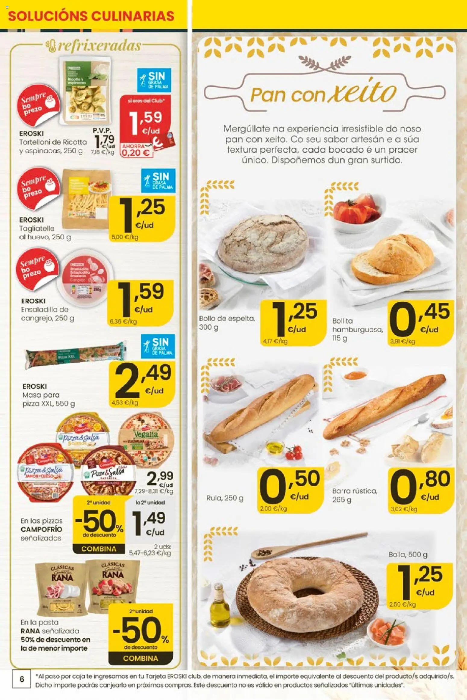 Eroski Quieres ahorrar conmigo │ válido desde el 14.05.2026 | Página: 6 | Productos: Ensaladilla, Pan, Té, Caja