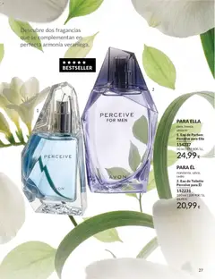 Vista previa 2. Eau de Toilette Perceive para Él, mandarina, salvia, cedro válido desde el 01/06/2026 | Página: 27 | Productos: Eau de toilette, Eau de parfum