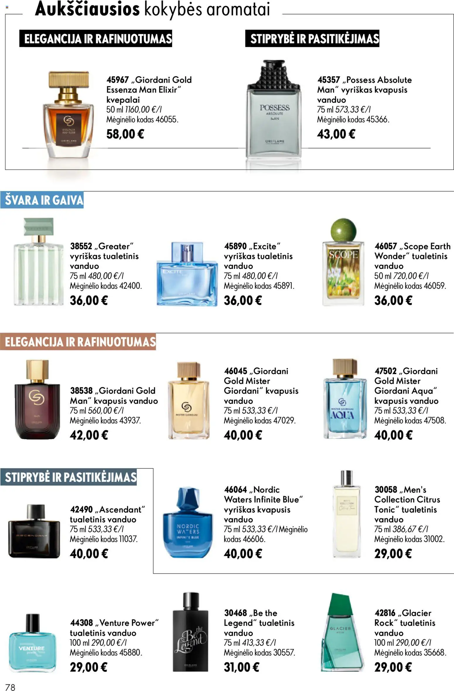 Oriflame akcijos nuo 2026.07.15 | Puslapis: 78 | Prekių: Kvapusis vanduo, Kvepalai, Tualetinis vanduo