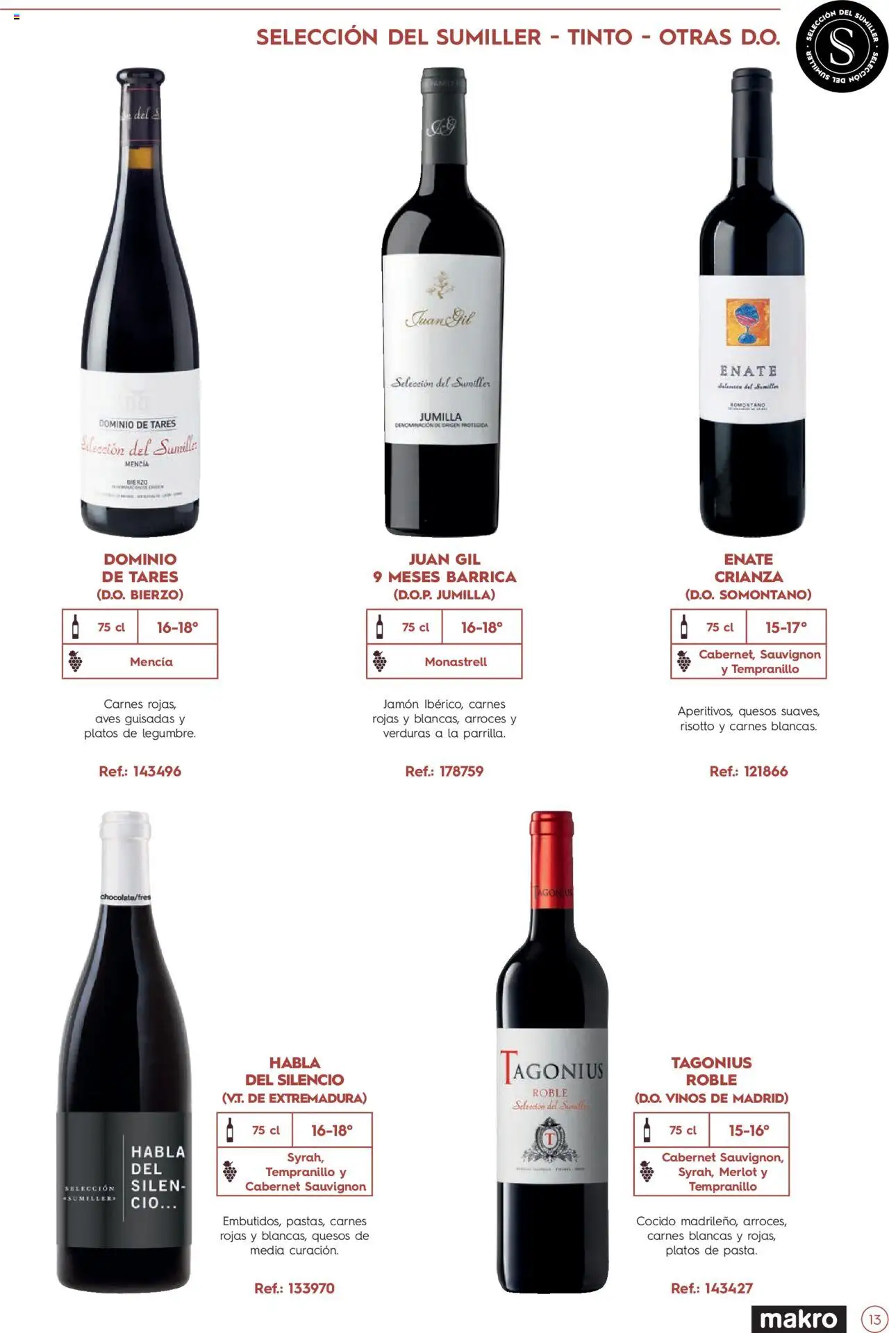 Makro Guia de vinos │ válido desde el 02/01/2025 | Página: 13 | Productos: Jamón