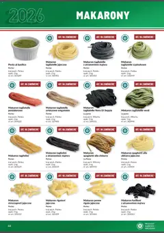 Pogląd oferty "Makro Gazetka - Italia" - ważna od 01.02.2026 | Strona: 44 | Produkty: Makaron penne, Makaron spaghetti, Tagliatelle, Makaron