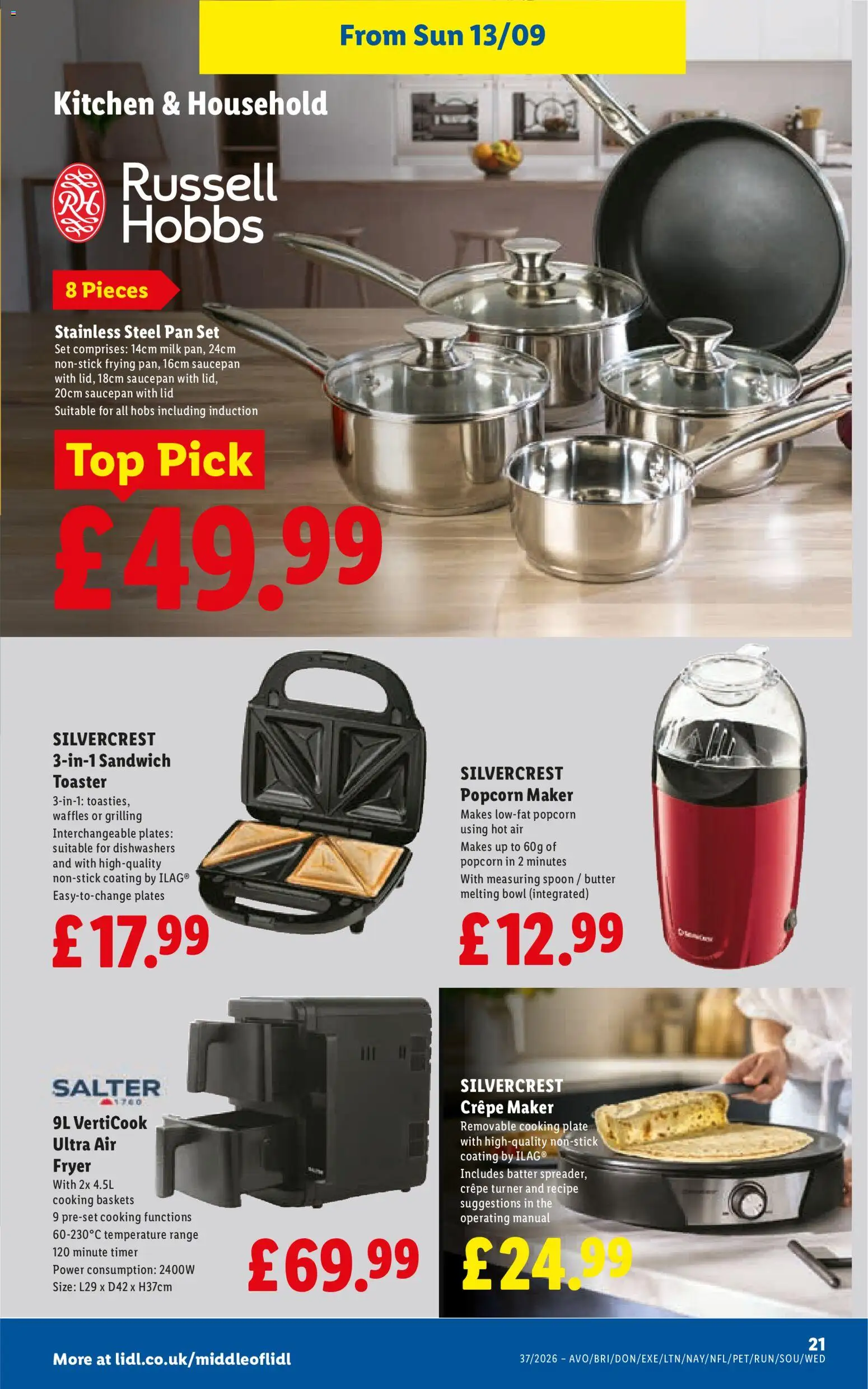 {H1} | Page: 23 | Products: Saucepan, Milk, Bowl, Fryer