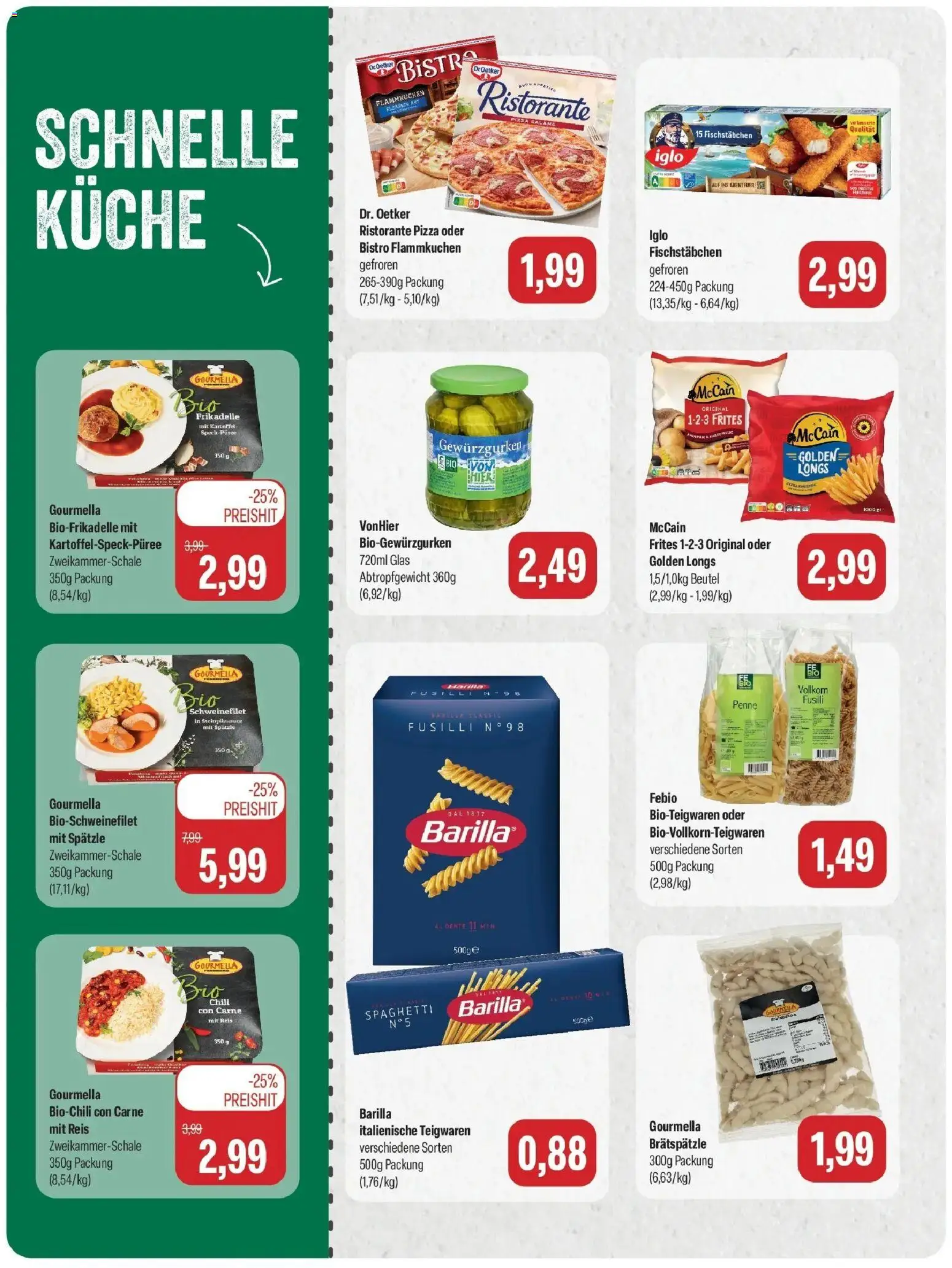 Feneberg Aktuelle Angebote (ab 24.09.2026) zum Blättern | Seite: 6 | Produkte: Barilla, Spaghetti, McCain, Reis