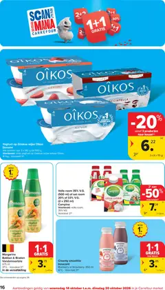 Carrefour market folder - Voorbeeld van een folder van Carrefour market, geldig van 14/10/2026 | Pagina: 16 | Producten: Smoothie, Aardbei, Crème, Yoghurt