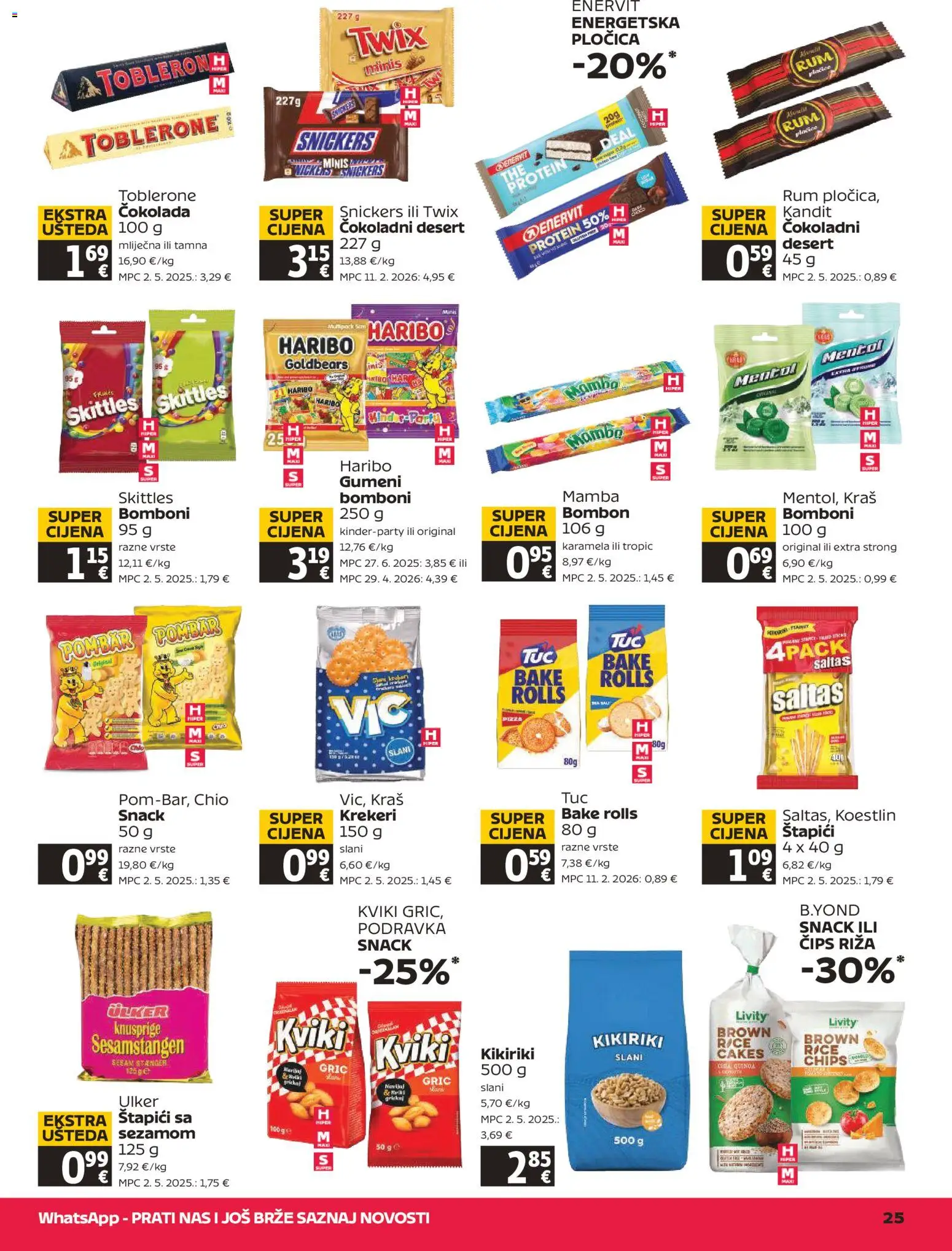 Tommy katalog | vrijedi od 30.07.2026 | Stranica: 25 | Proizvodi: Pizza, Podravka, Čips, Štapići