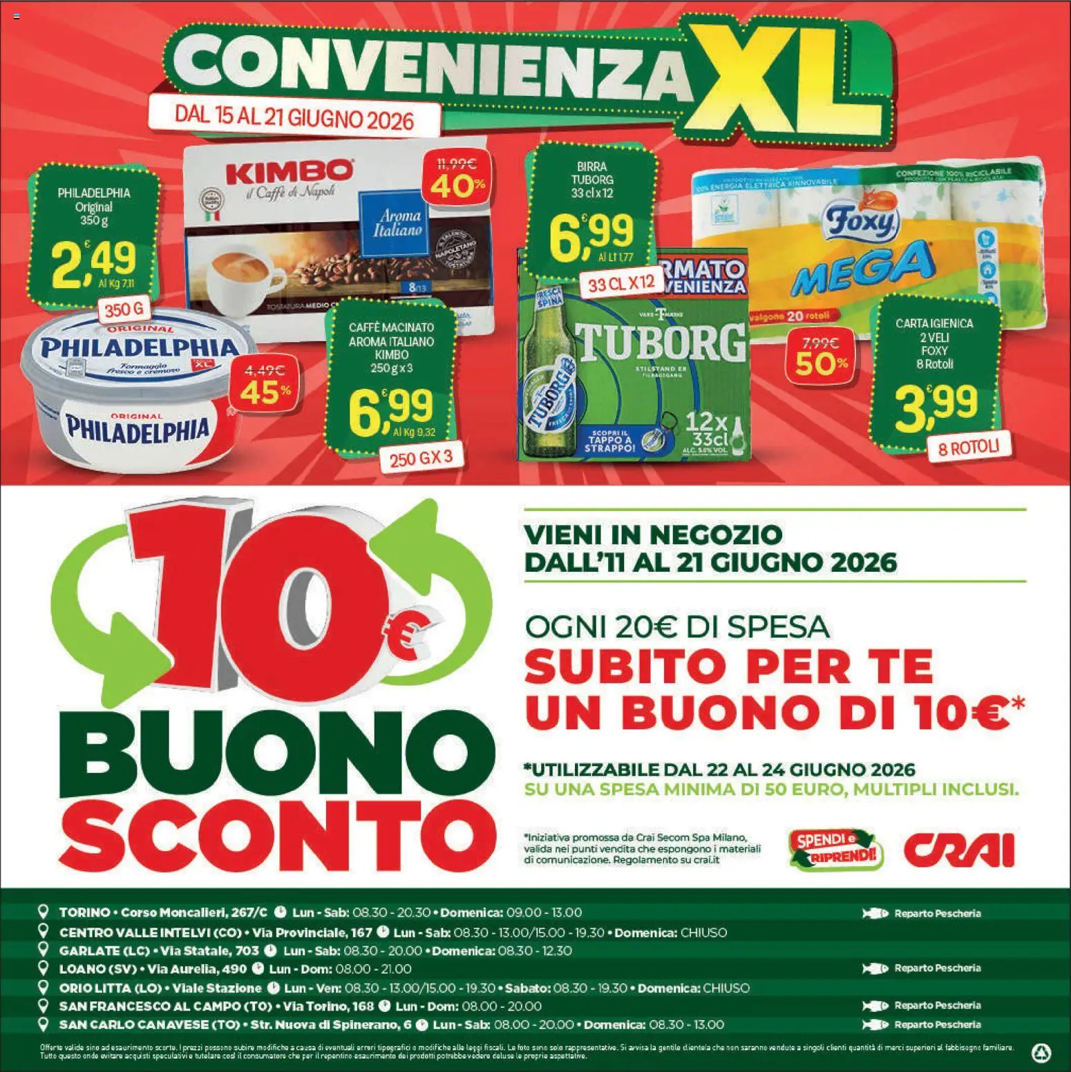 Volantino CRAI del 11.06.2026 | Pagina: 24 | Prodotti: Caffè, Birra, Tè, Macinato