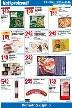 SLADOLED JAGODA I LIMUN/ČOKOLADA I MLJEČNA KREMA, 500 g - Pregled kataloga iz trgovine Eurospin, vrijedi od 15.07.2026 | Stranica: 10