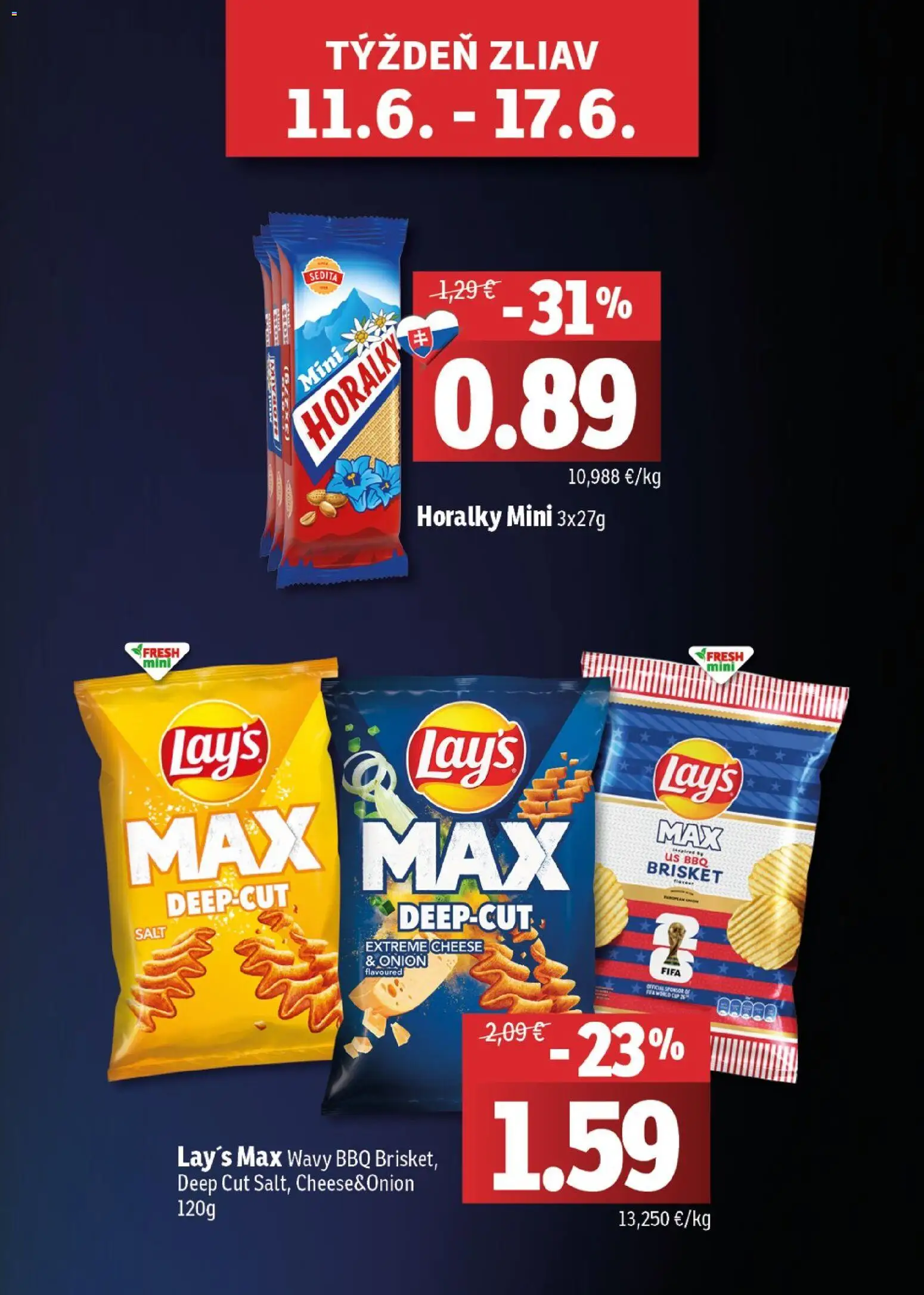 Nové Fresh akcie – leták je platný od 04.06.2026 | Strana: 3 | Produkty: Horálky