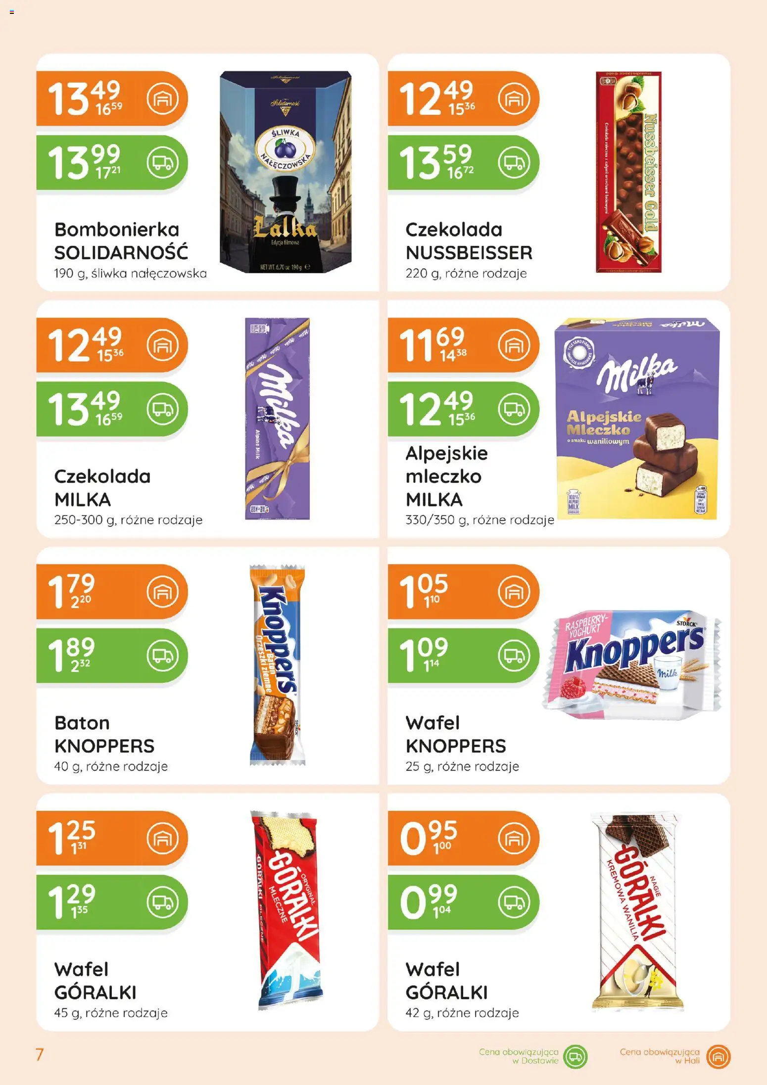 Eurocash gazetka - Ofensywa Spożywcza od 01.10.2026 | Strona: 7 | Produkty: Knoppers, Śliwka nałęczowska, Lalka, Wanilia