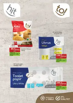 Zlatan Trag katalog - pregled Zlatan Trag kataloga - važi od 21.10.2026 | Strana: 2 | Proizvode: Keks, Toalet papir, Ubrus, Pakovanje