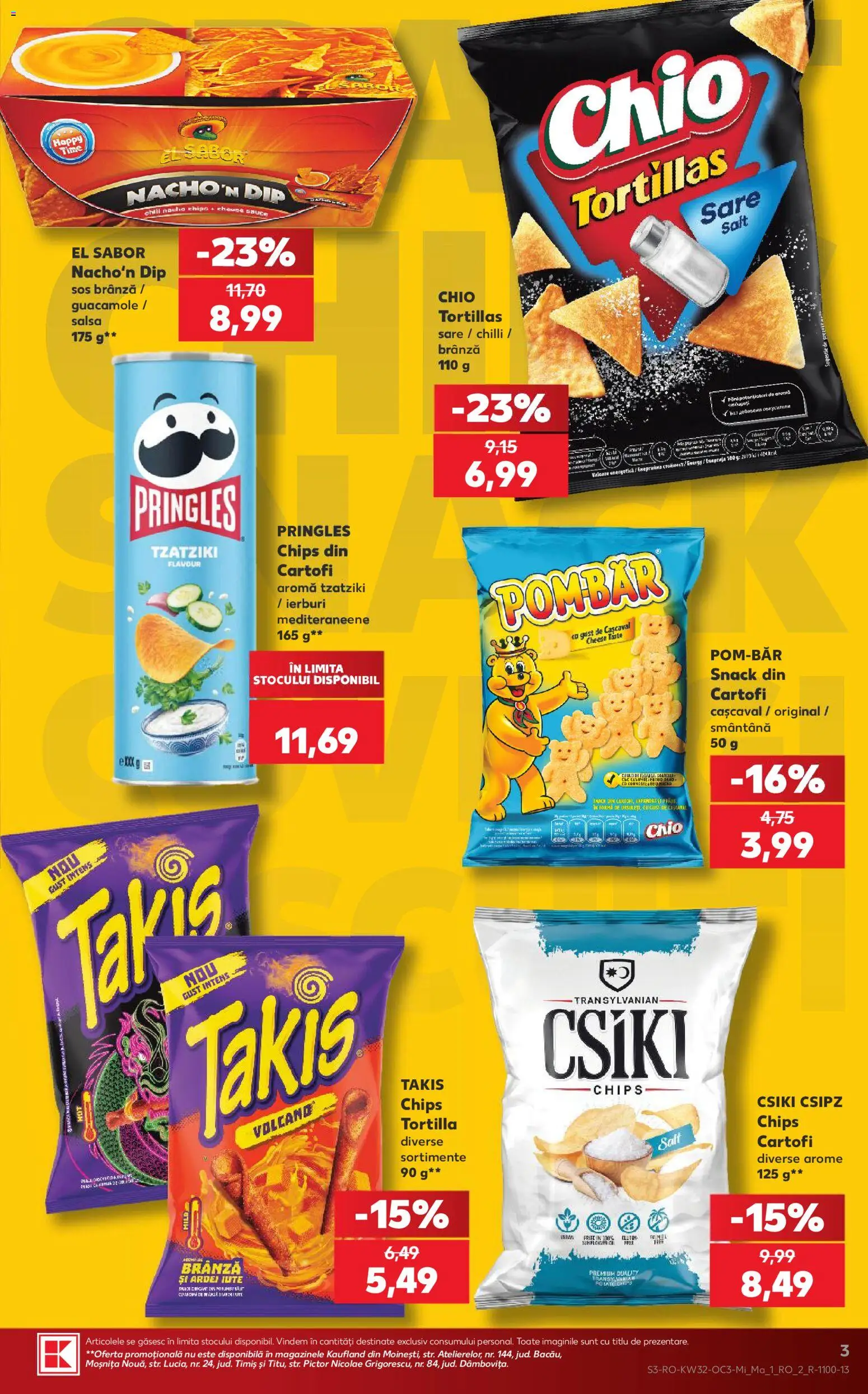 Noul catalog Kaufland – valabil de la 05.08.2026 | Pagină: 3 | Produse: Chilli, Brânză, Smântână, Cartofi