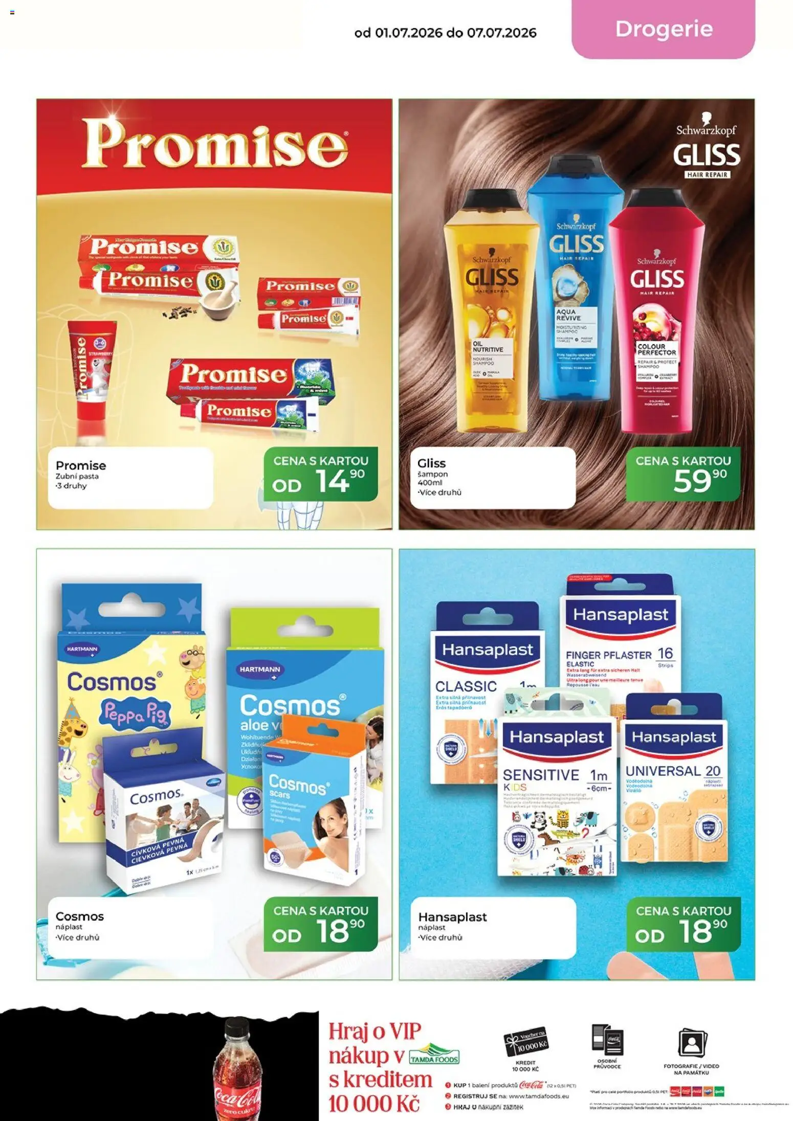 Tamda Foods leták od 01.07.2026 | Strana: 58 | Produkty: Zubní pasta, Náplast, Video, Drogerie