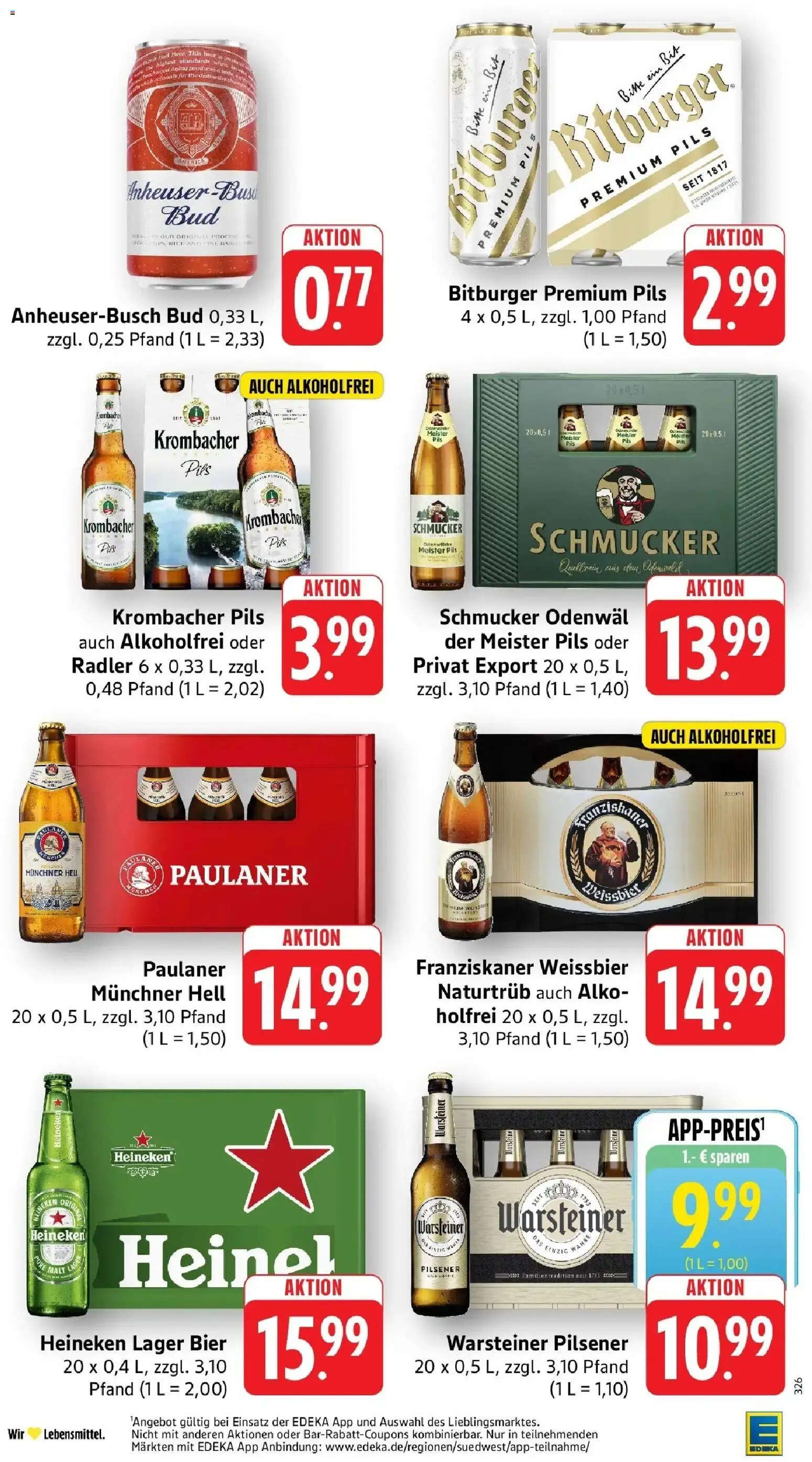 E center Prospekt Lampertheim (ab 26.10.2026) zum Blättern | Seite: 33 | Produkte: Heineken, Warsteiner, Krombacher, Paulaner