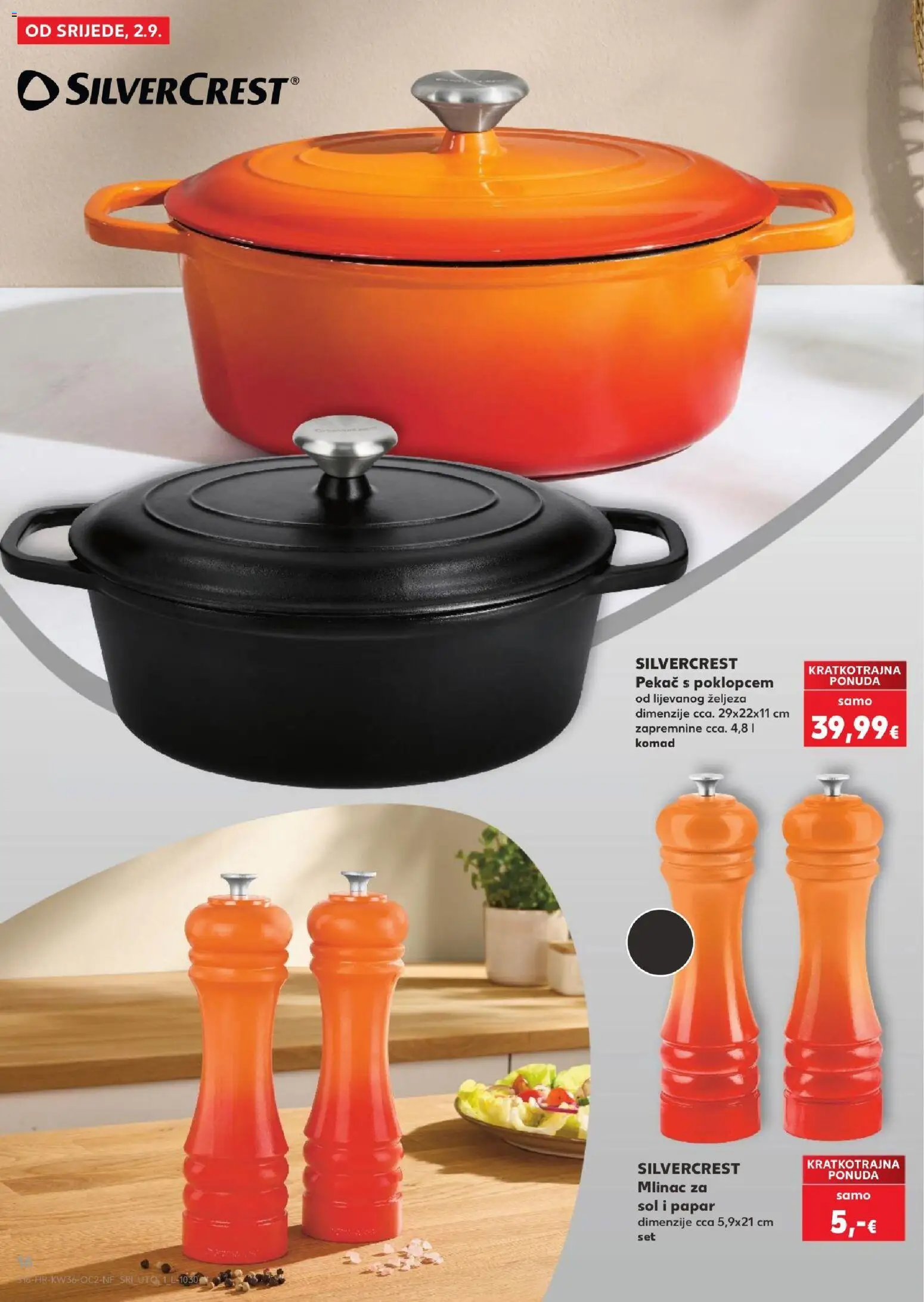 Kaufland katalog | vrijedi od 02.09.2026 | Stranica: 16 | Proizvodi: Pekac, Sol, Papar, Mlinac za sol i papar