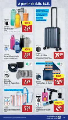 Pré-visualização Aldi folheto válido de 11.05.2026 | Página: 35 | Produtos: Saco de dormir, Bolsa