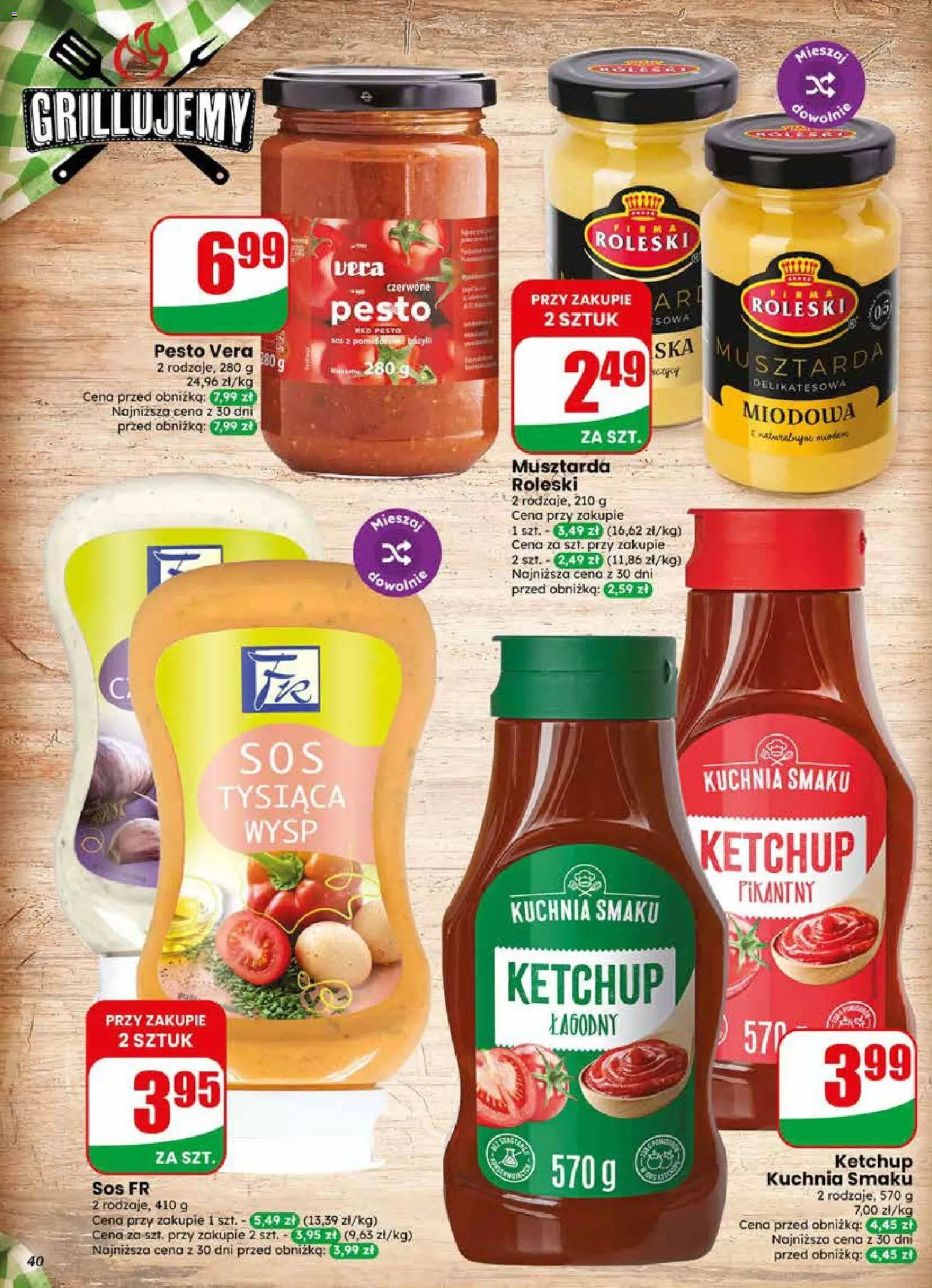 Dino gazetka od 20.05.2026 | Strona: 40 | Produkty: Ketchup, Pesto, Musztarda, Sos