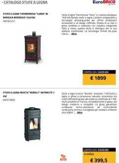 Anteprima del volantino Eurobrico Stufe a Legna catalogo valido a partire dal 23.07.2025 | Pagina: 2 | Prodotti: Stufa a legna, Stufa, Top