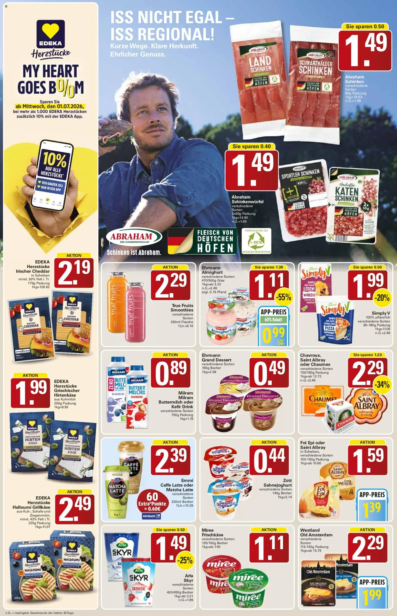 WEZ Prospekt – gültig ab 29.06.2026 | Seite: 8 | Produkte: Ofen, Buttermilch, Butter, Schinken